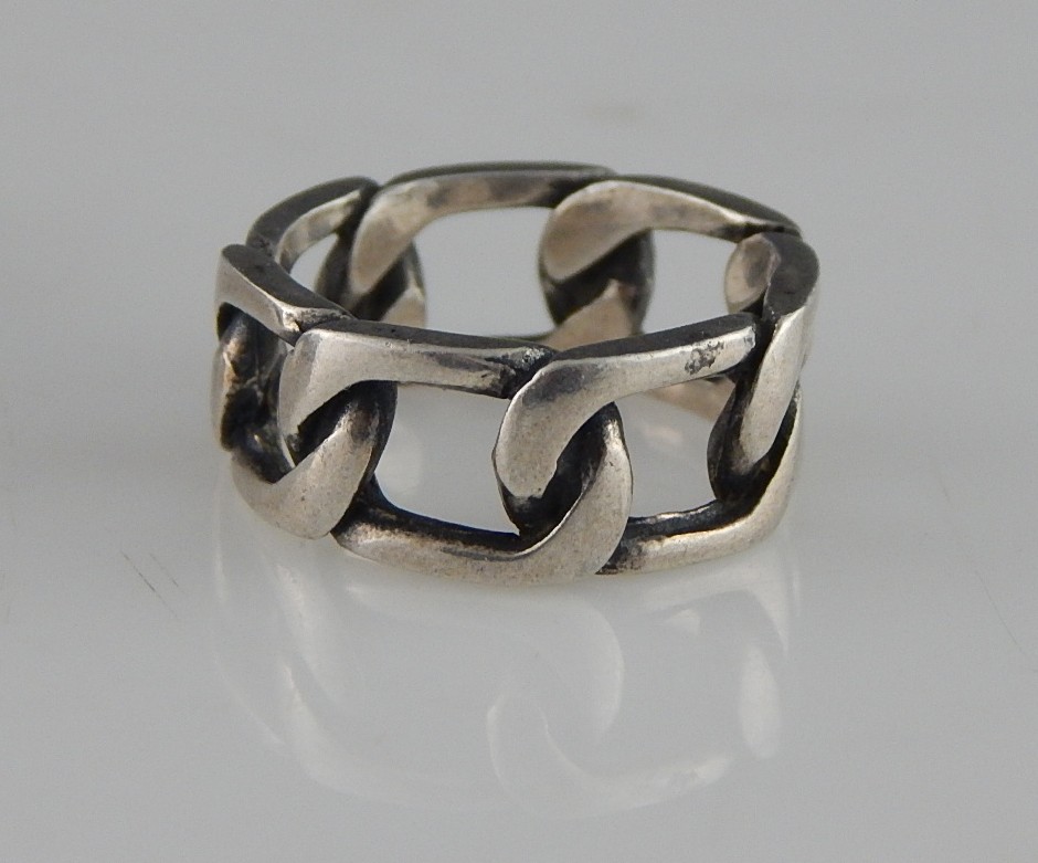 Three Large Sterling Silver Bands