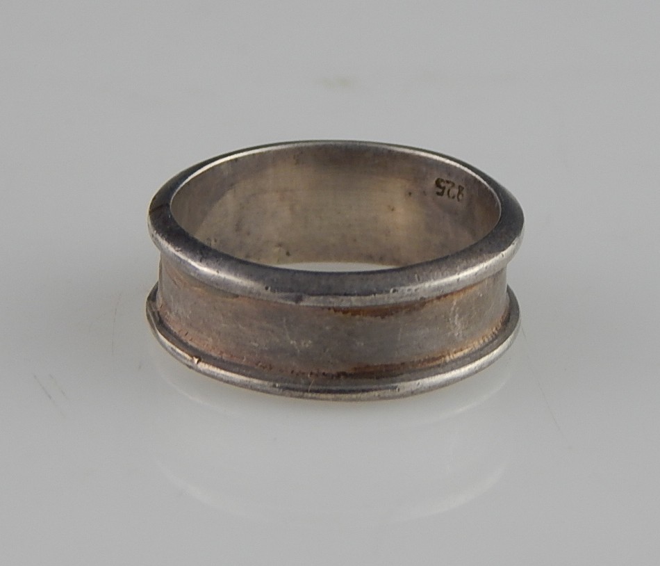 Three Large Sterling Silver Bands