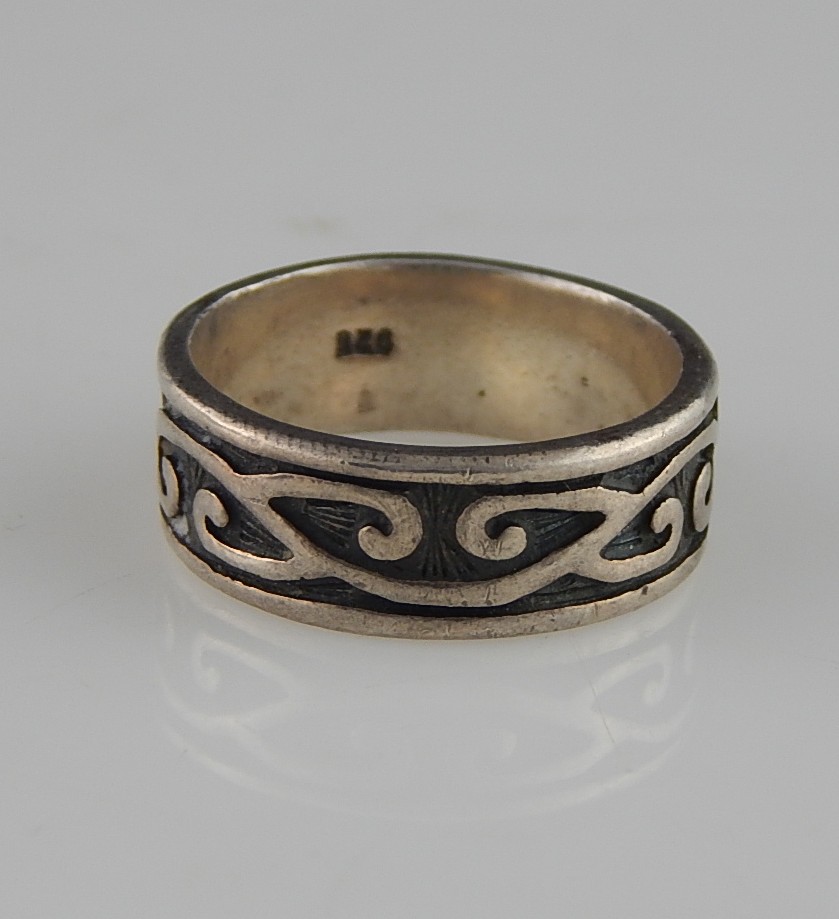 Three Large Sterling Silver Bands