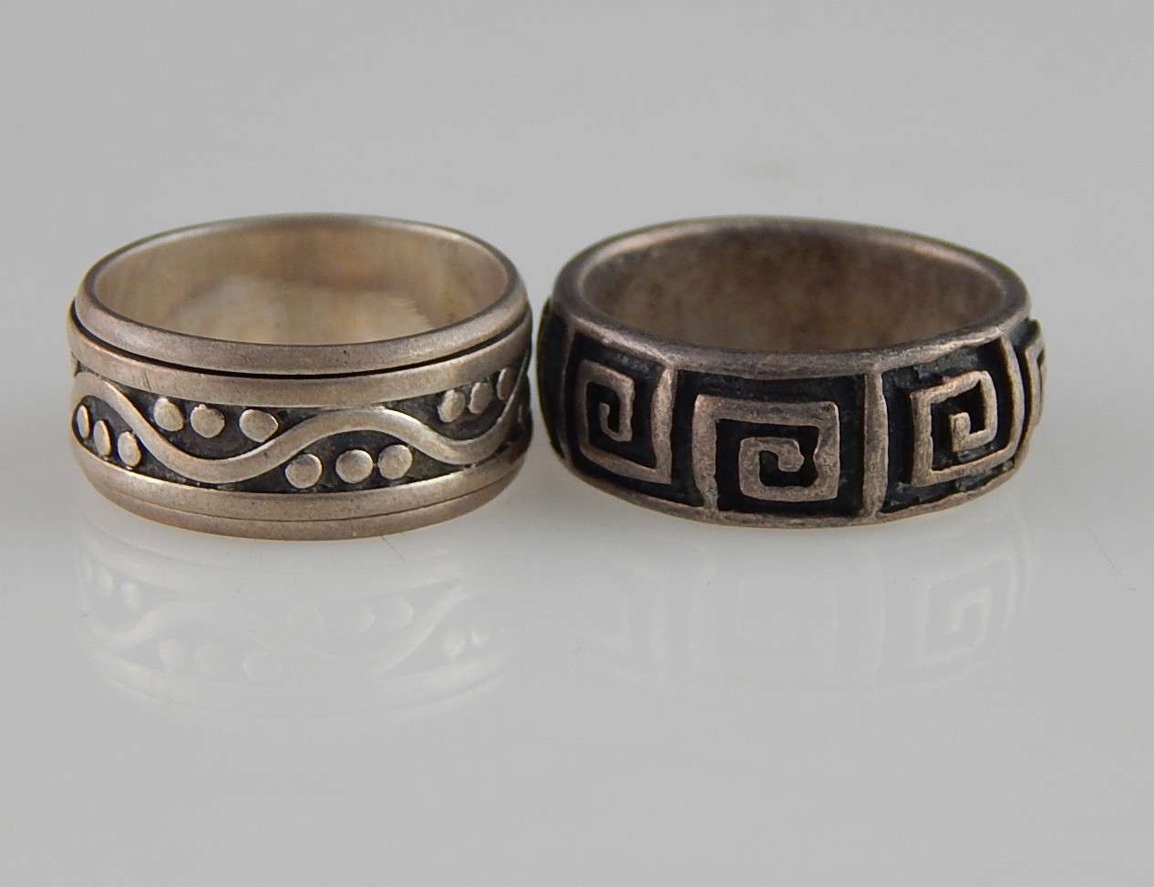 Four Sterling Silver Bands