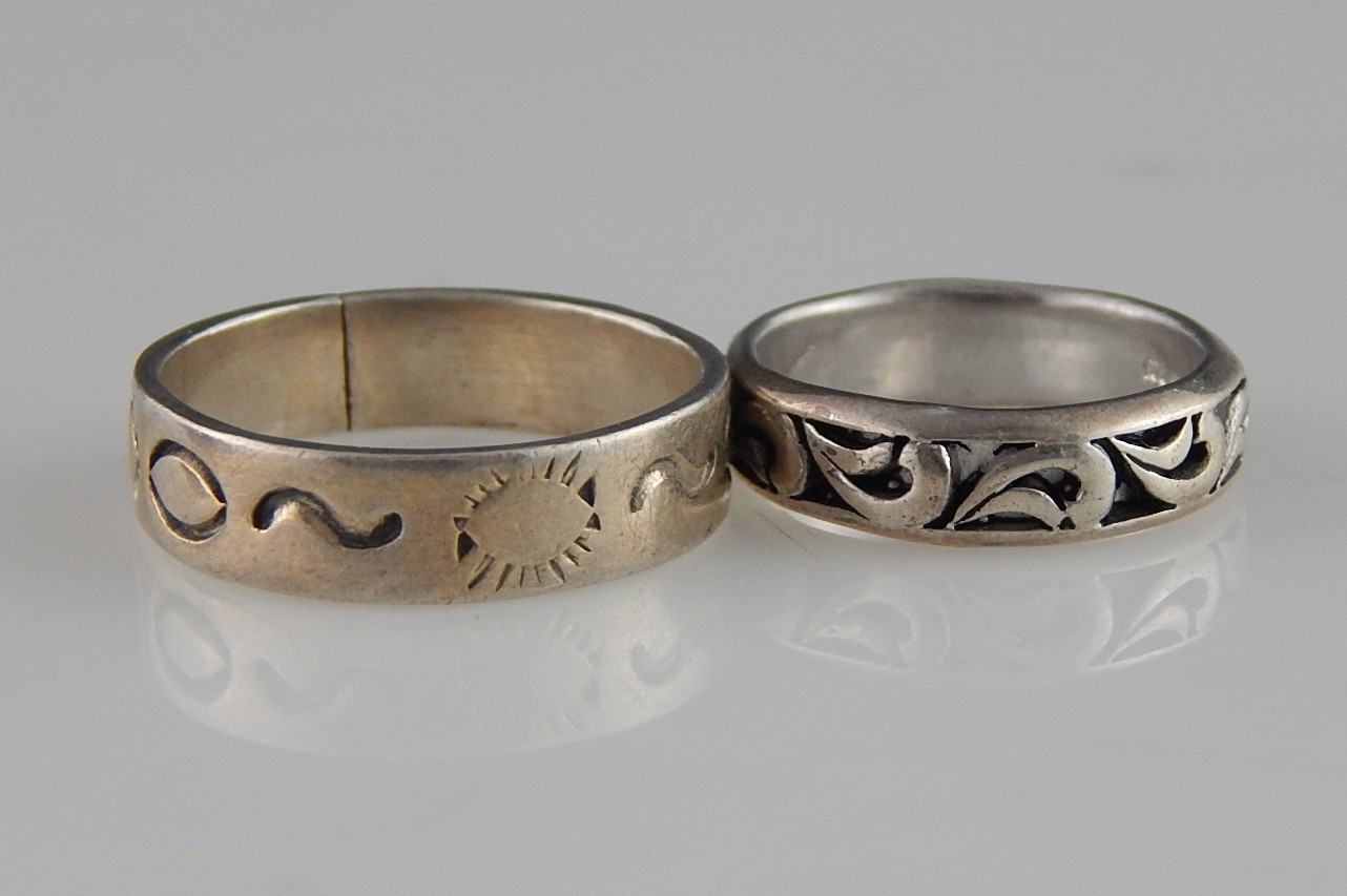 Four Sterling Silver Bands