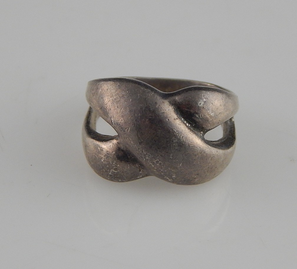 Three 925 Sterling Silver Scrolled Rings