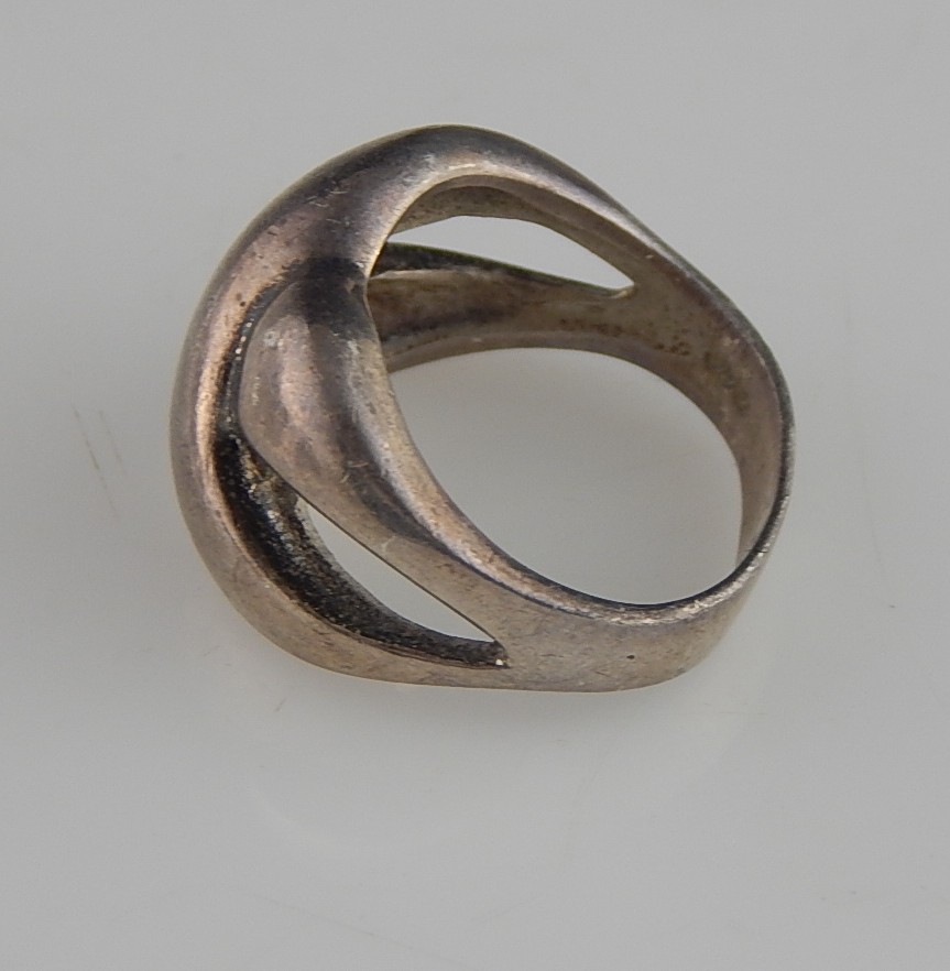 Three 925 Sterling Silver Scrolled Rings