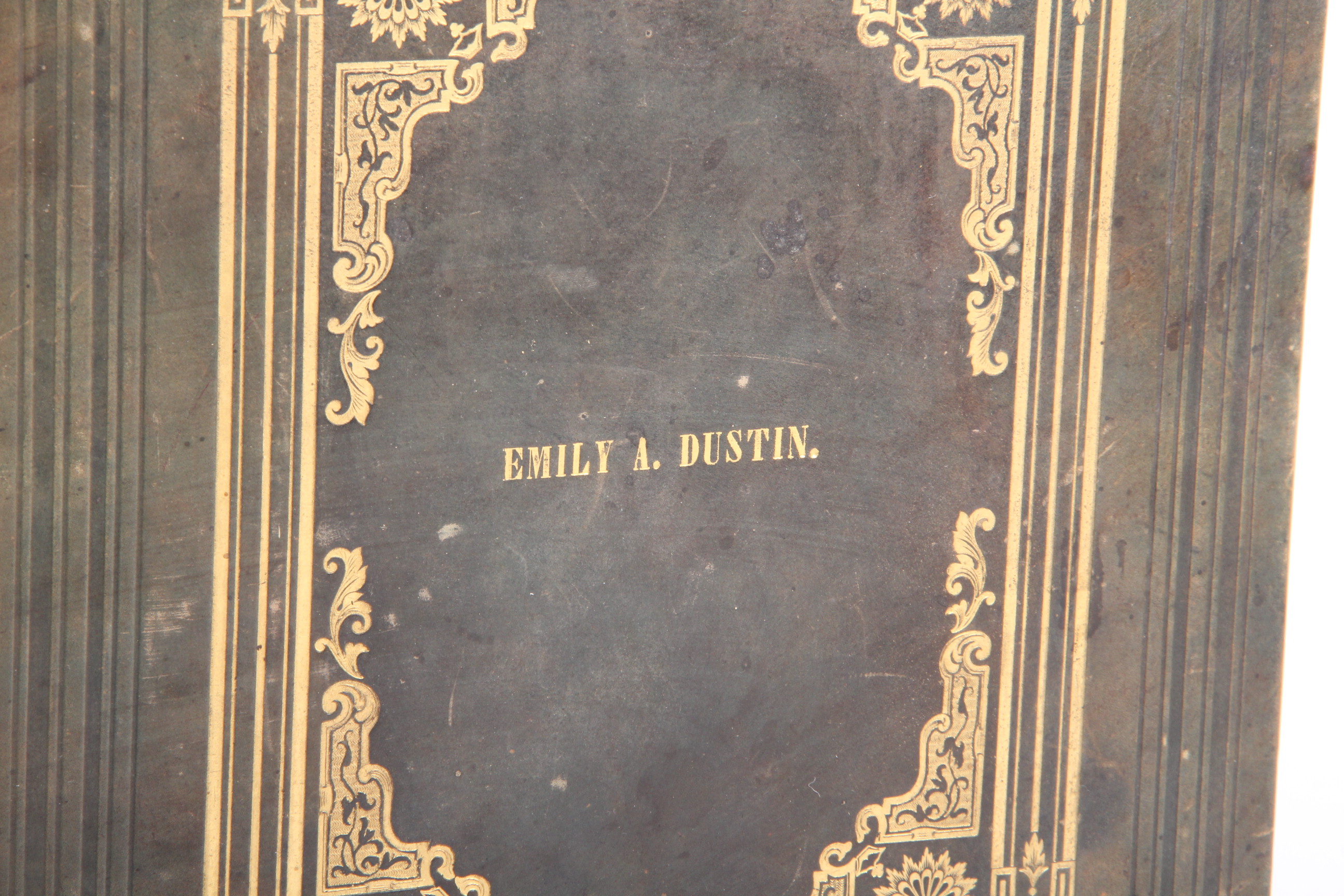 Antique Illustrated 1846 Leather Bound Bible