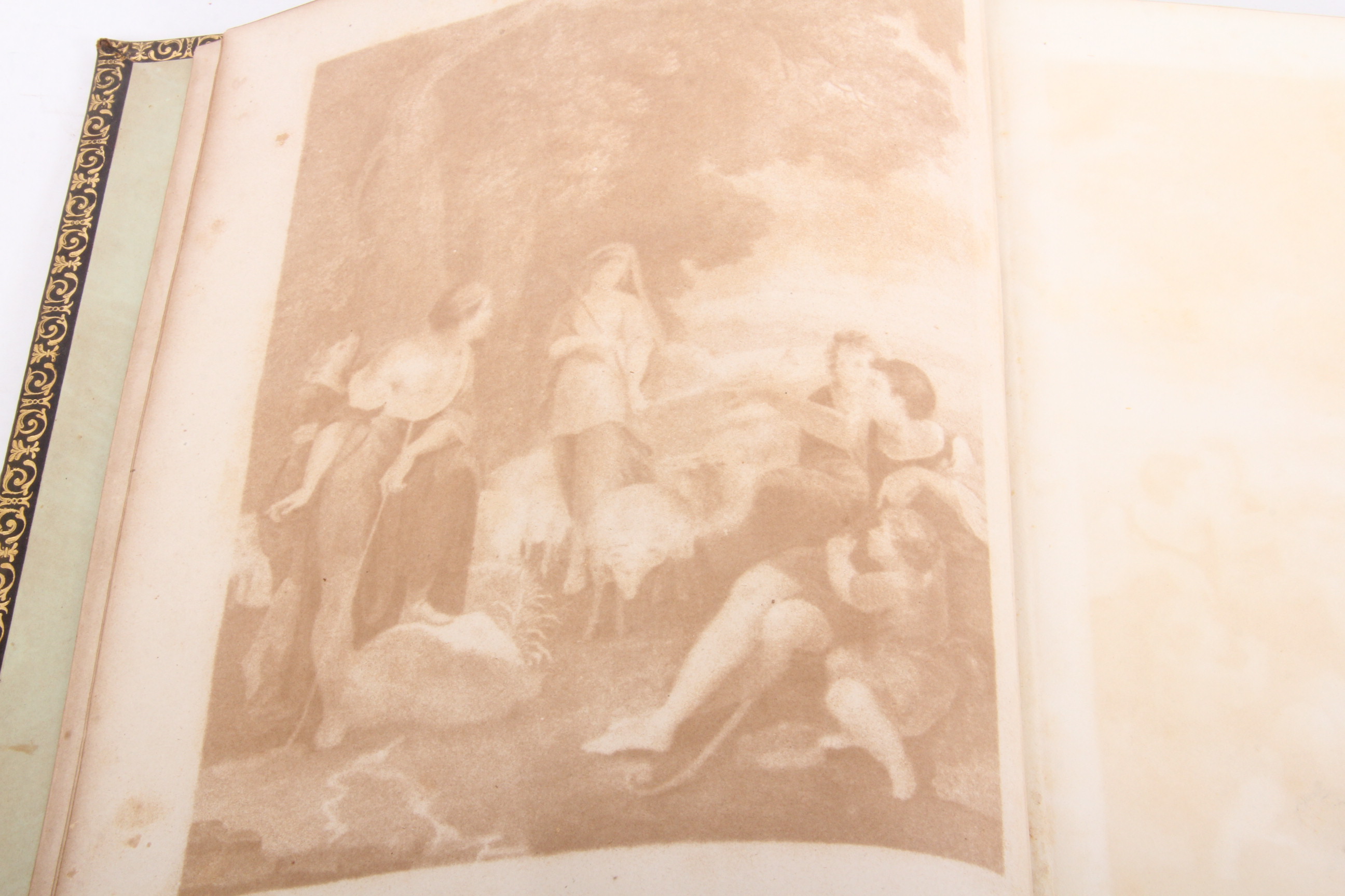 Antique Illustrated 1846 Leather Bound Bible