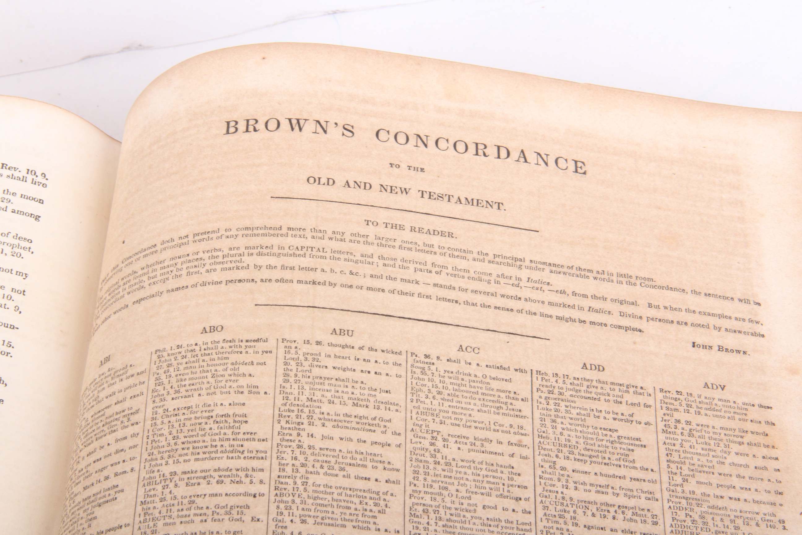 Antique Illustrated 1846 Leather Bound Bible