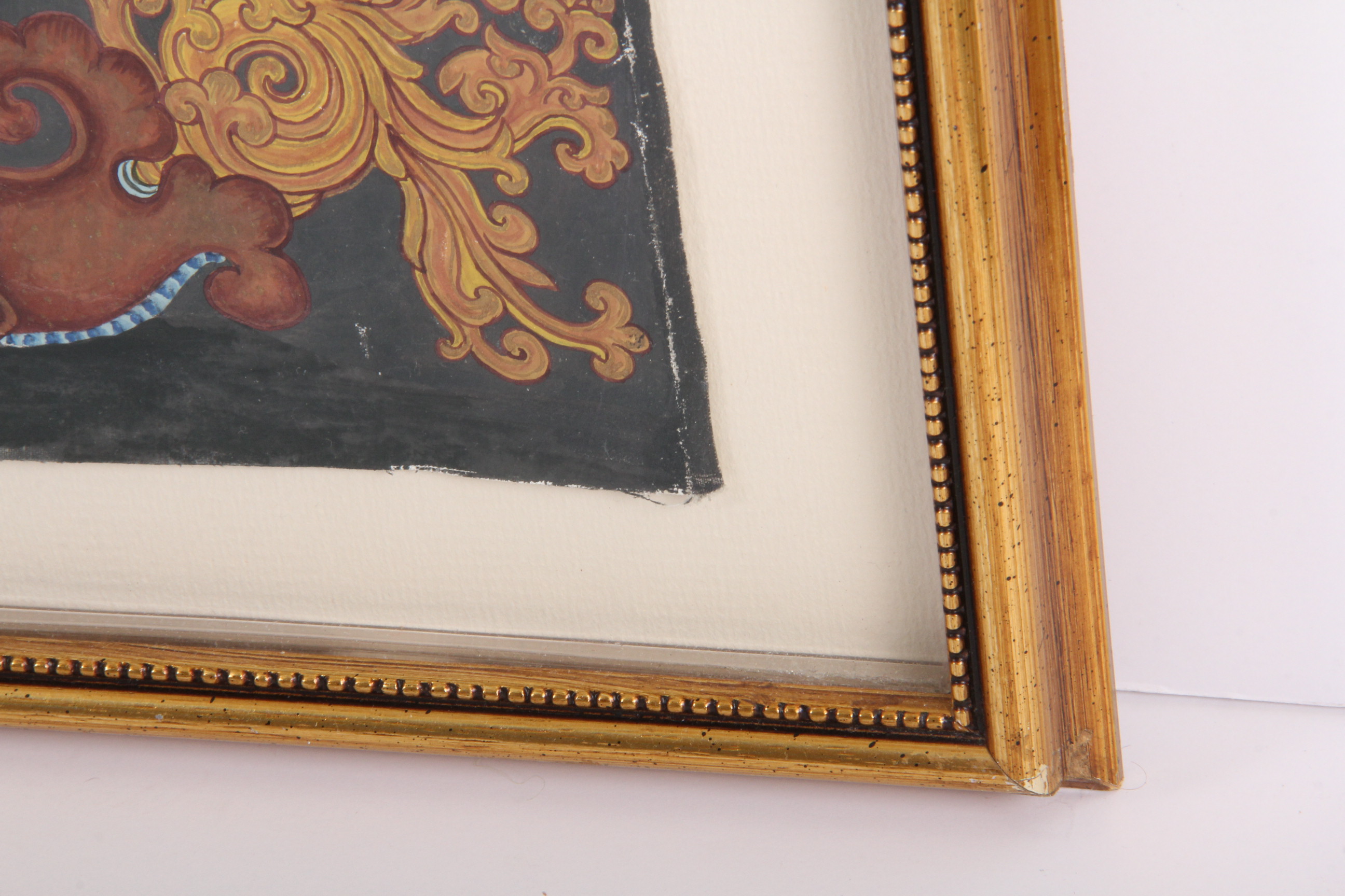 Nepalese Guoache Painting of "The Wheel of Life" by Puran Sakya