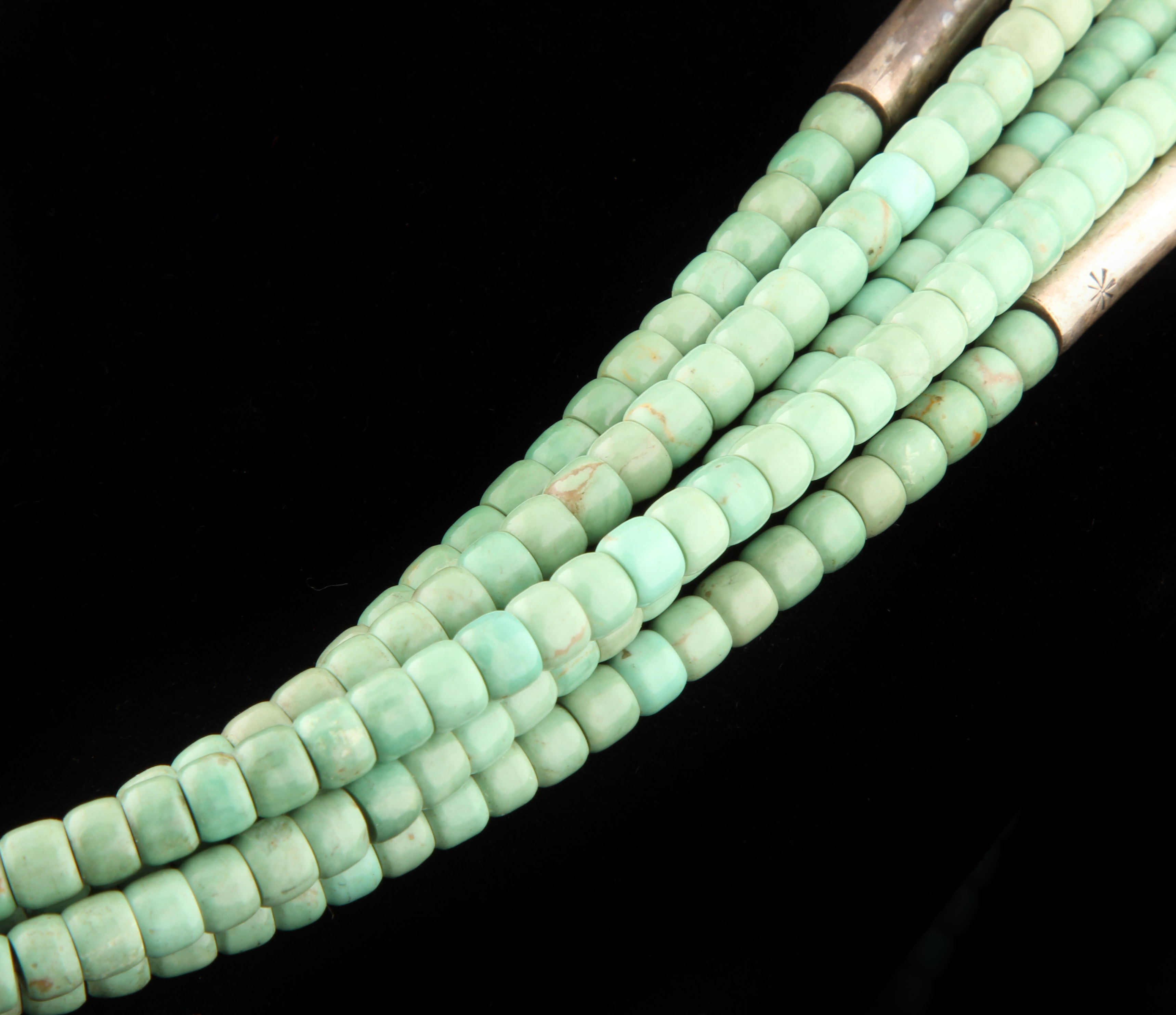 Sterling Silver and Turquoise Southwestern Style Necklace by Stephanie Medina