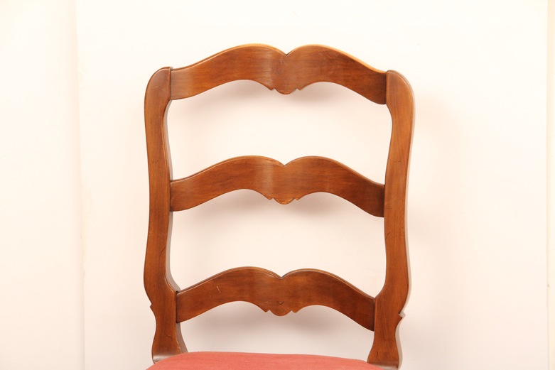 Vintage Solid Oak Ladder Back Chair