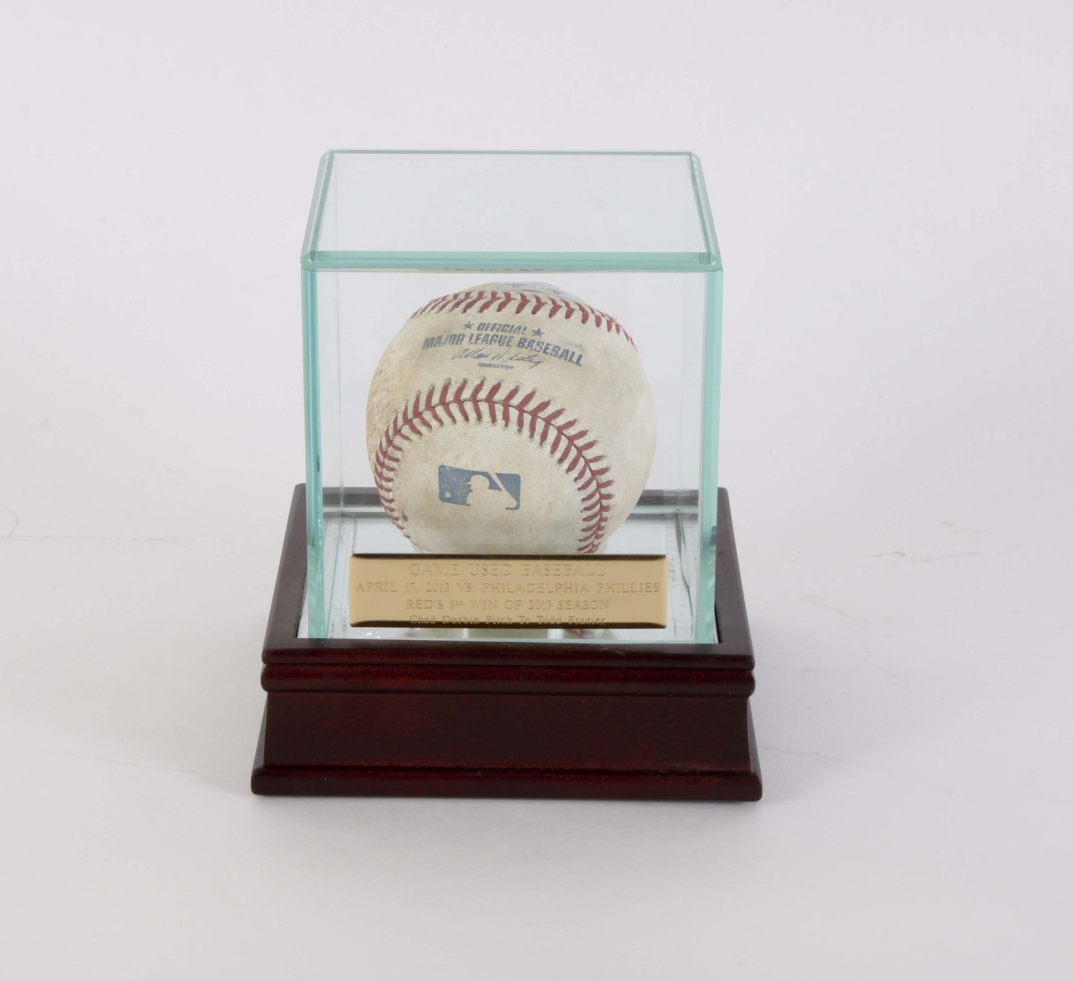 2013 Cincinnati Reds Used Game Ball in Display Box