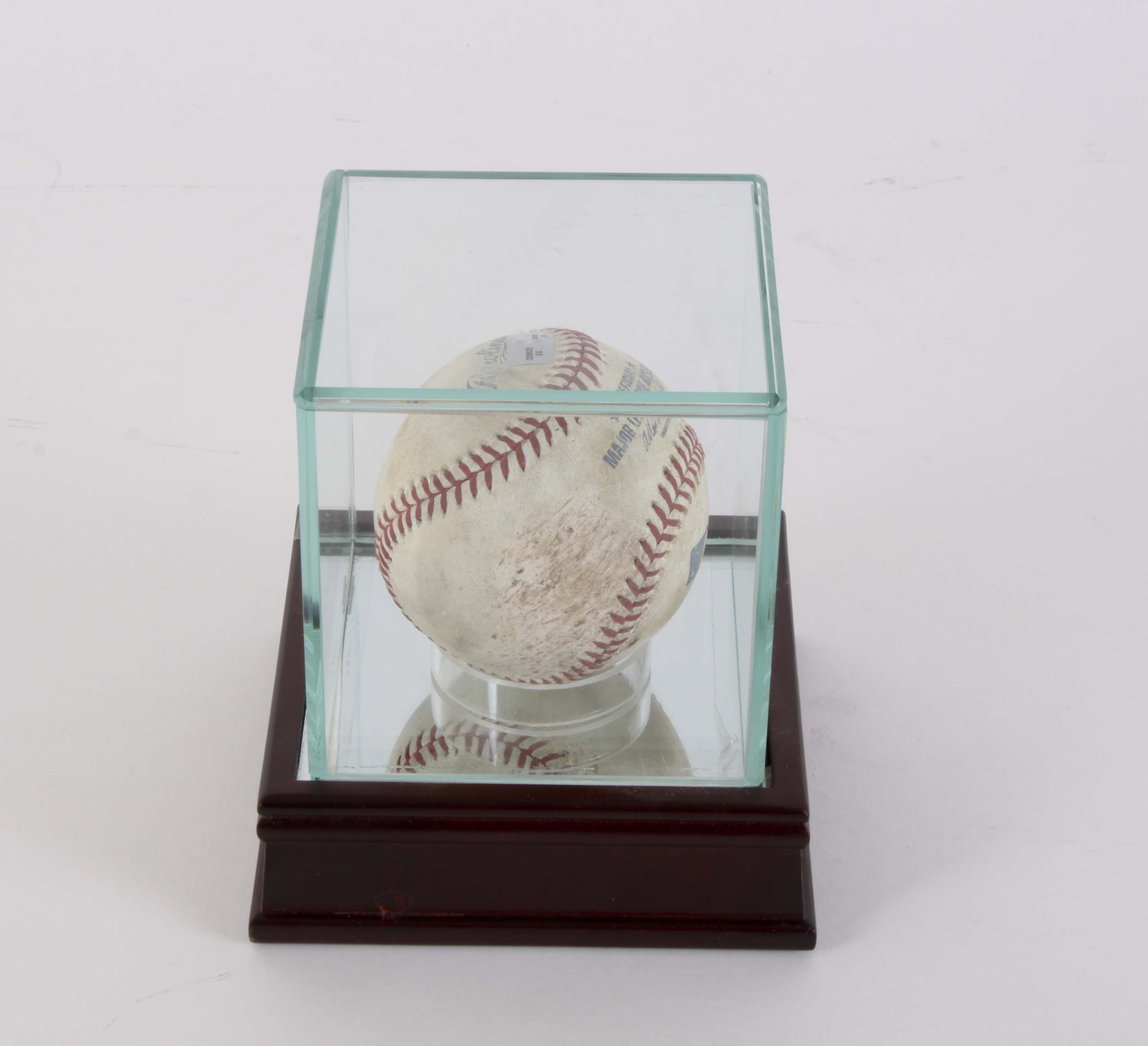 2013 Cincinnati Reds Used Game Ball in Display Box