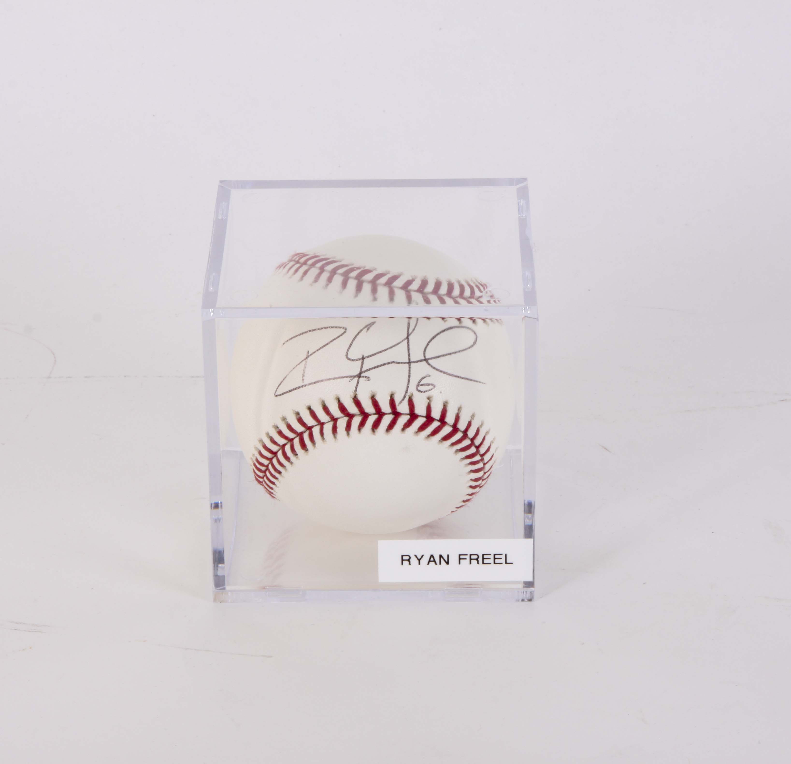 Ryan Freel Autographed Baseball in Display Box