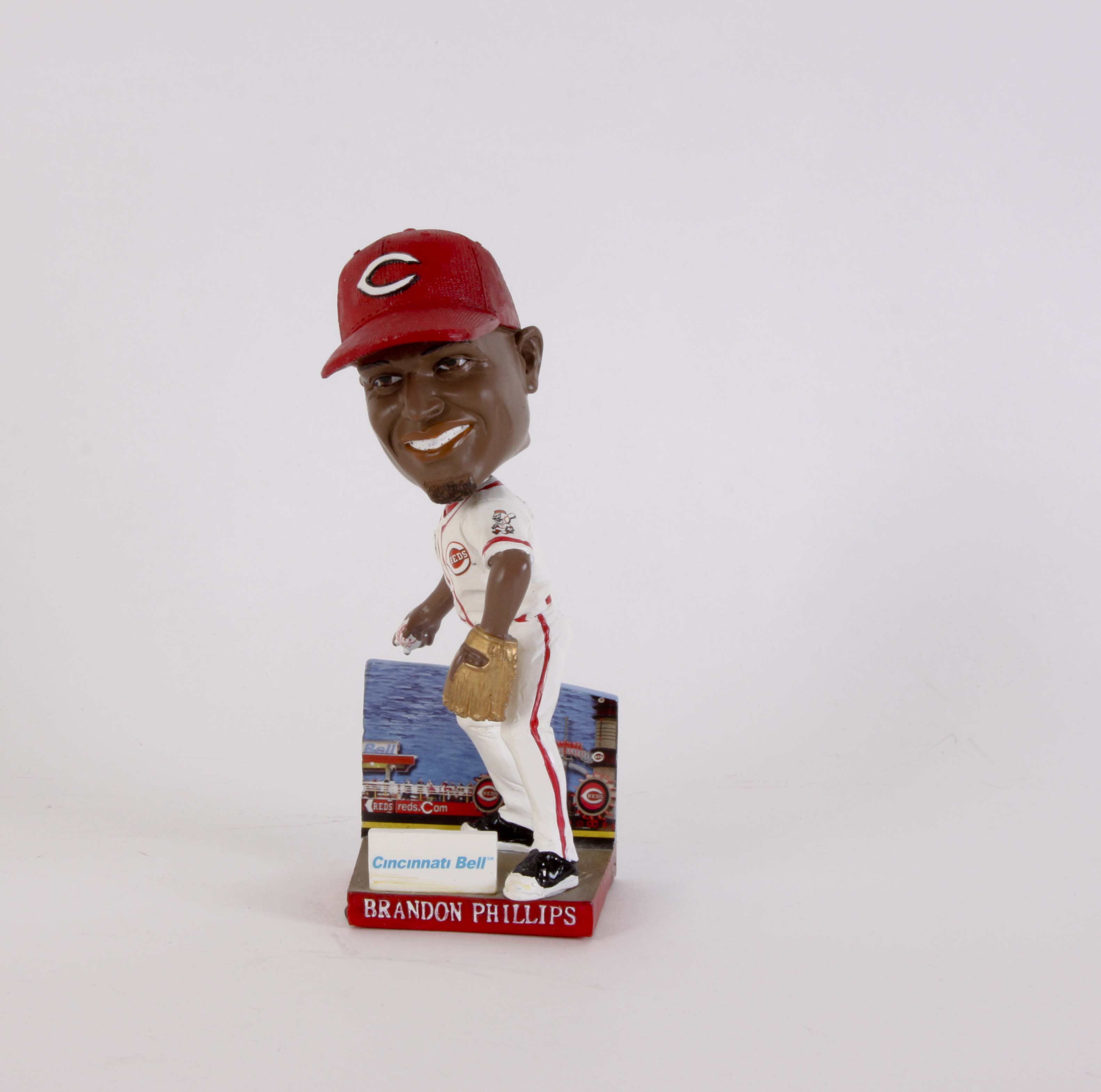 Brandon Phillips Autographed Baseball and Bobblehead