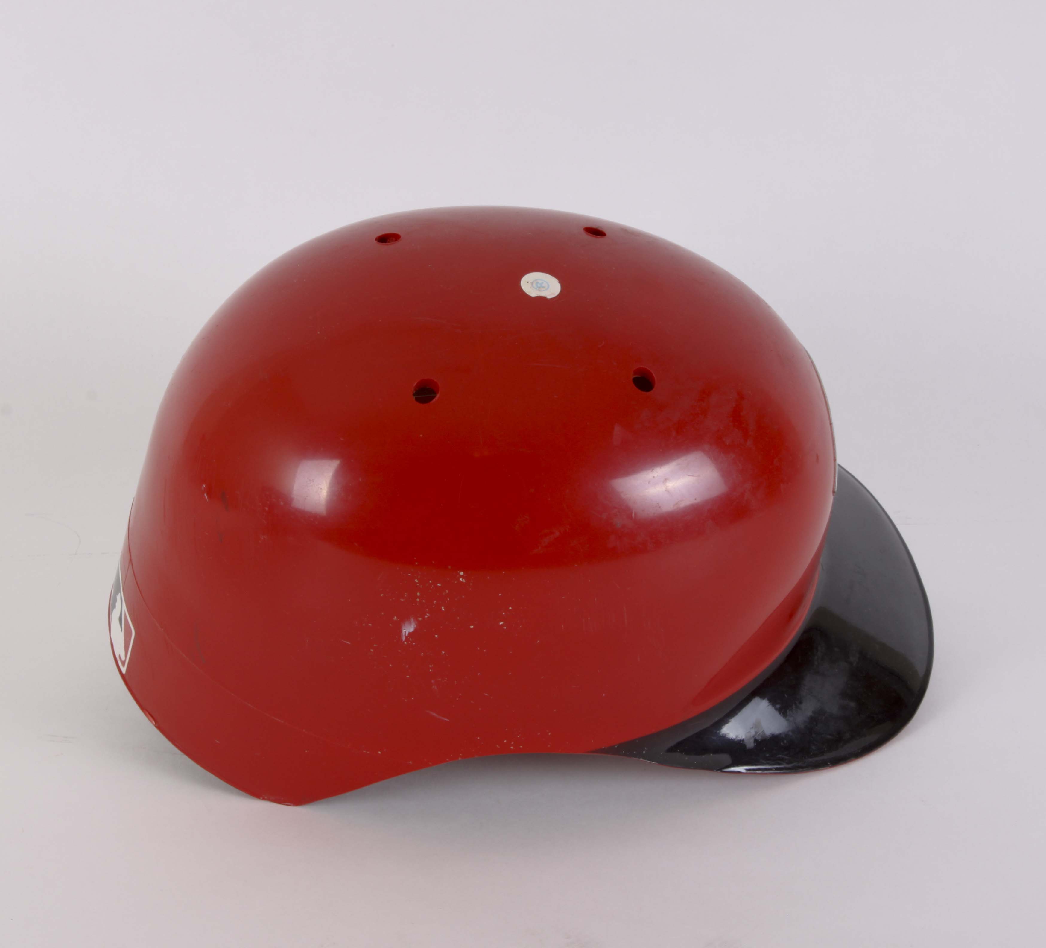 Autographed Aaron Boone Game Issued Batting Helmet