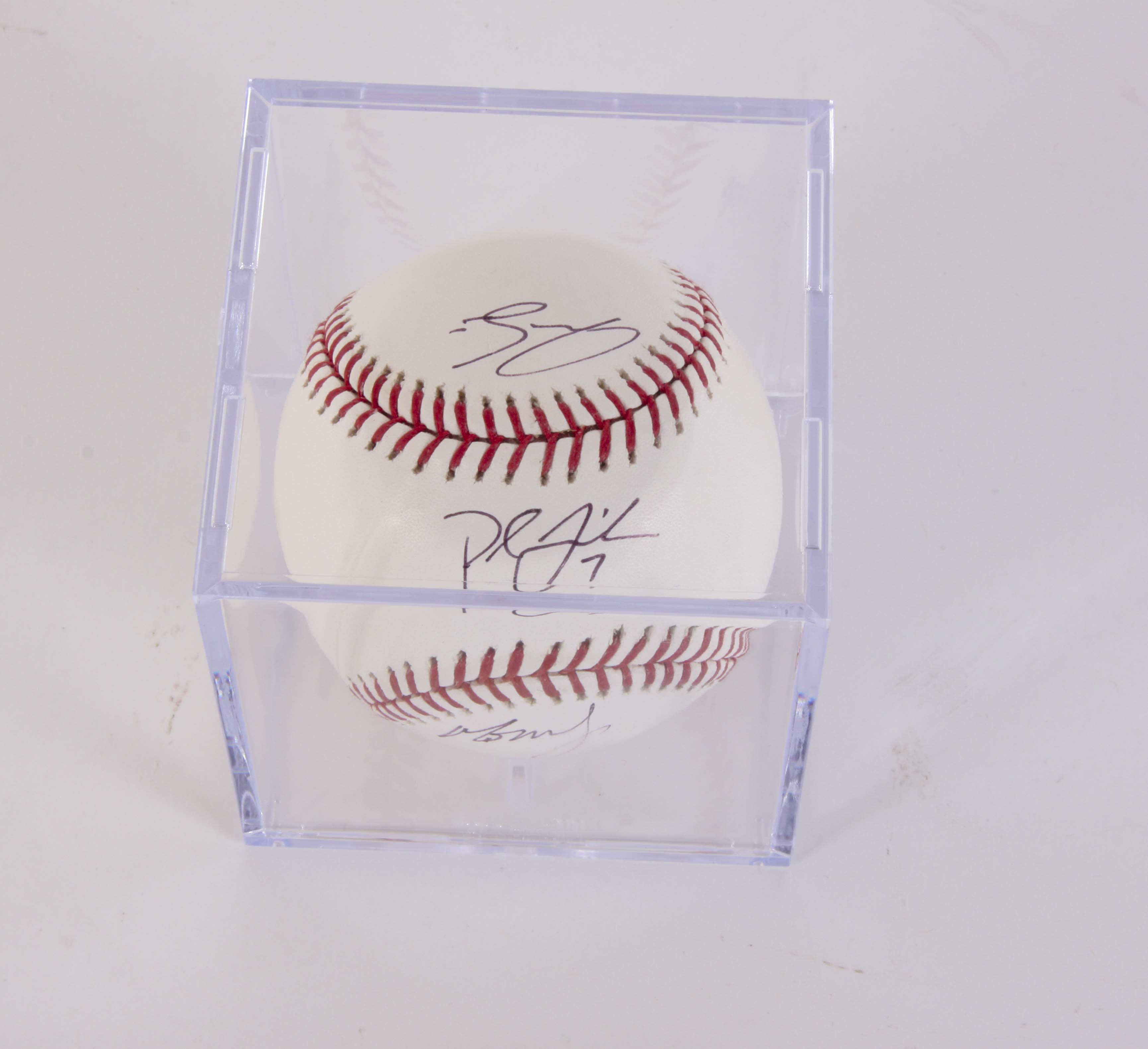 Trio of Autographed Cincinnati Reds Baseballs