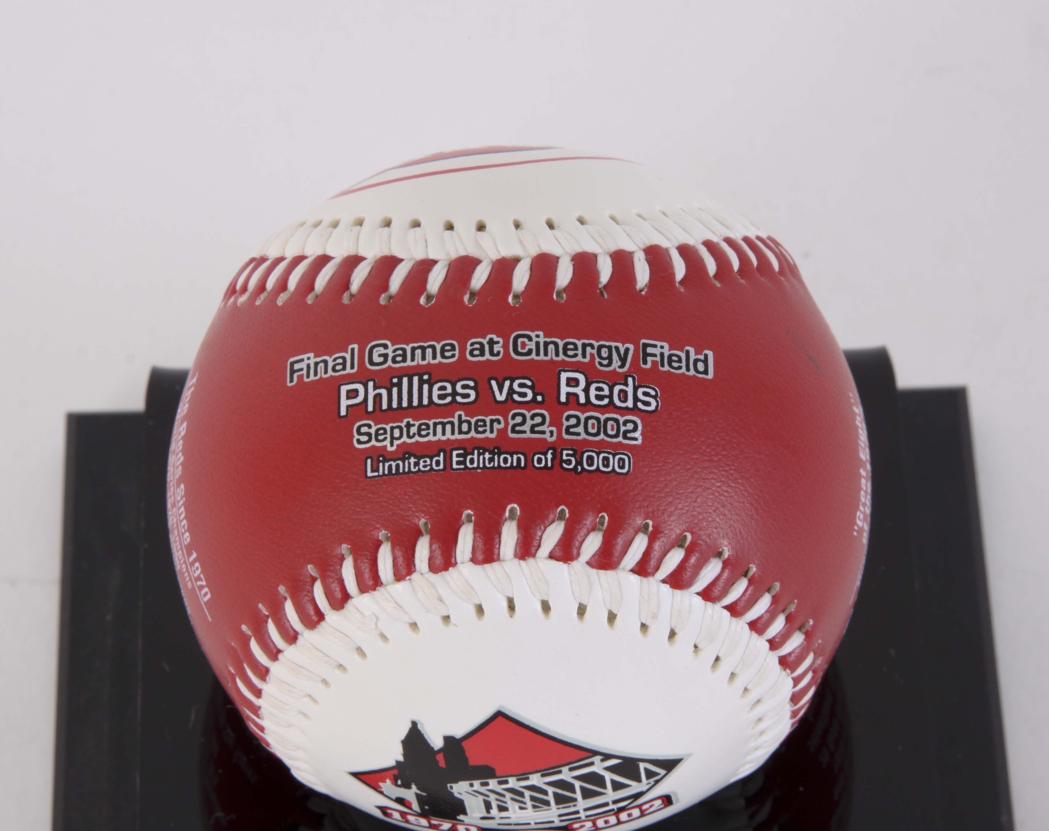 Three  Commemorative Cincinnati Reds Baseballs