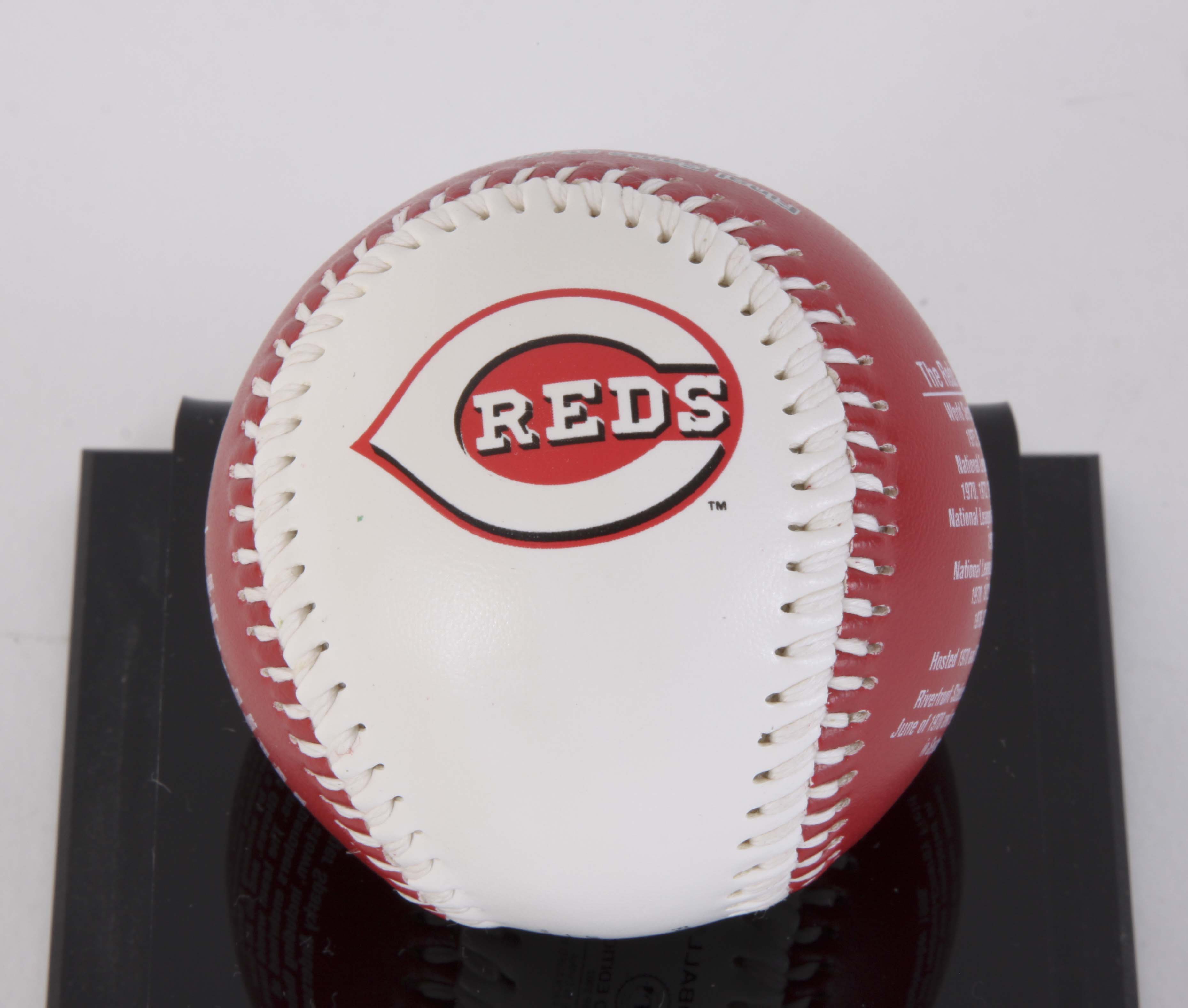 Three  Commemorative Cincinnati Reds Baseballs