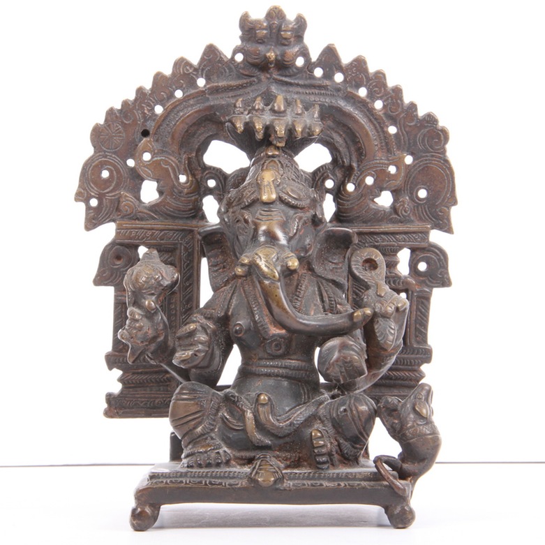 Grouping of Vintage Metal Sculptures of Ganesha