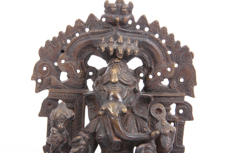 Grouping of Vintage Metal Sculptures of Ganesha