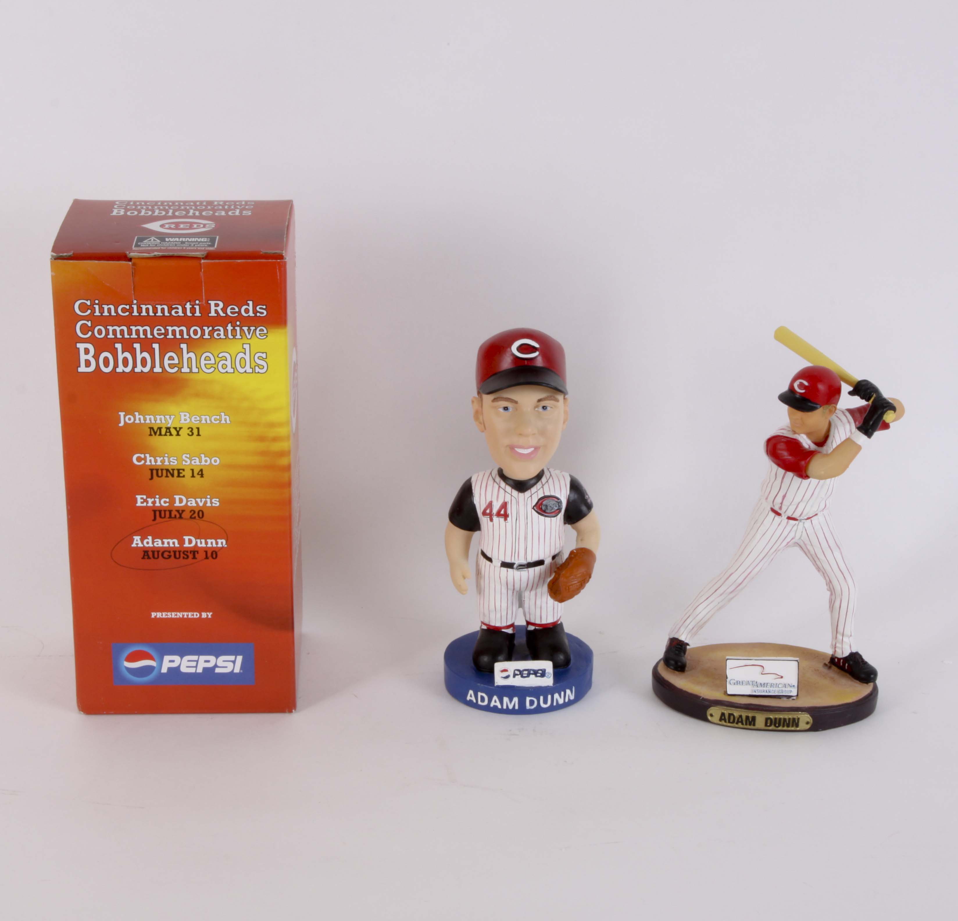 Adam Dunn Autographed 'Toon Art' and Austin Kearns Memorabilia