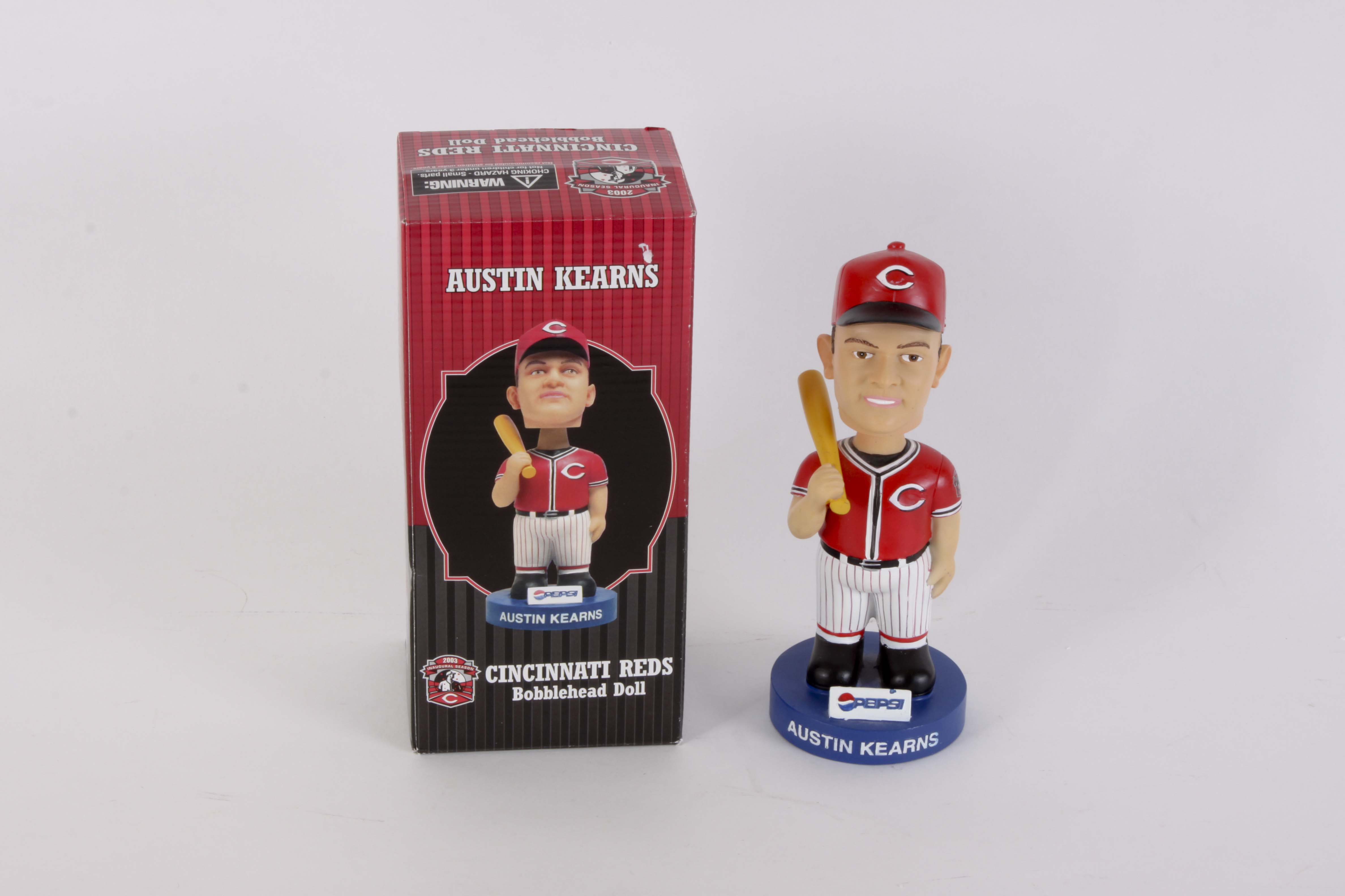 Adam Dunn Autographed 'Toon Art' and Austin Kearns Memorabilia