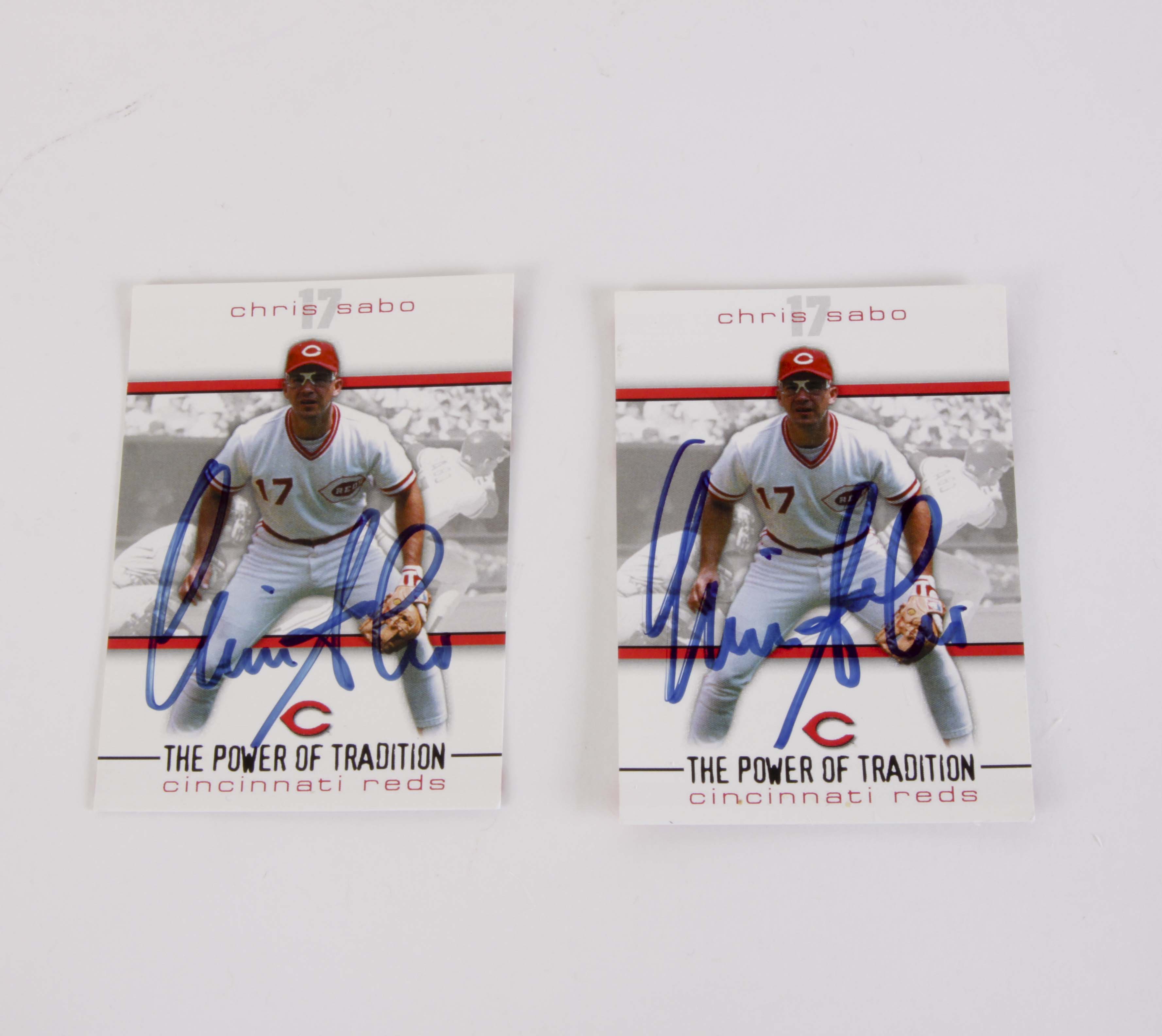 Chris Sabo Bobbleheads and Autographed Baseball Cards