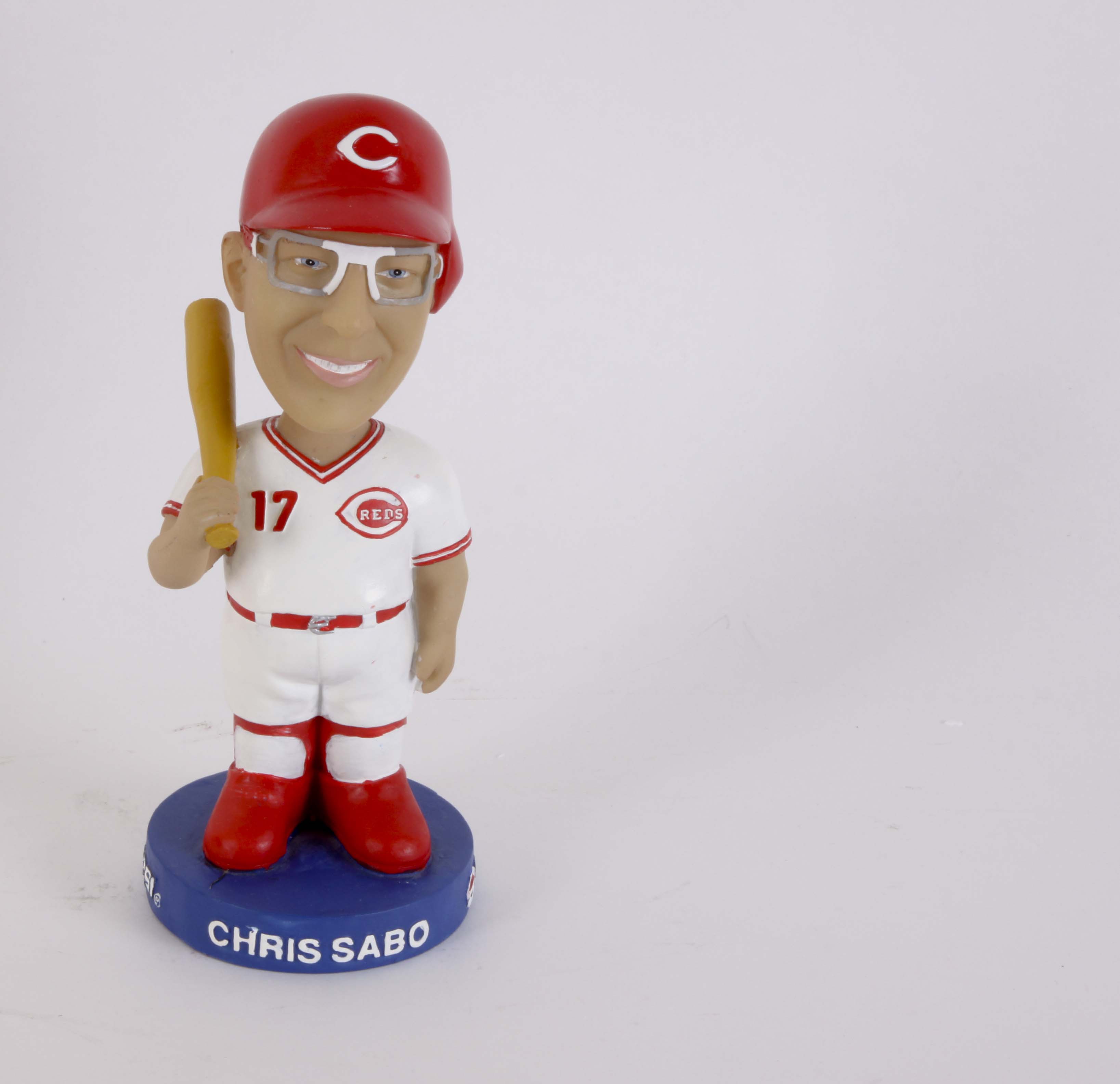 Chris Sabo Bobbleheads and Autographed Baseball Cards