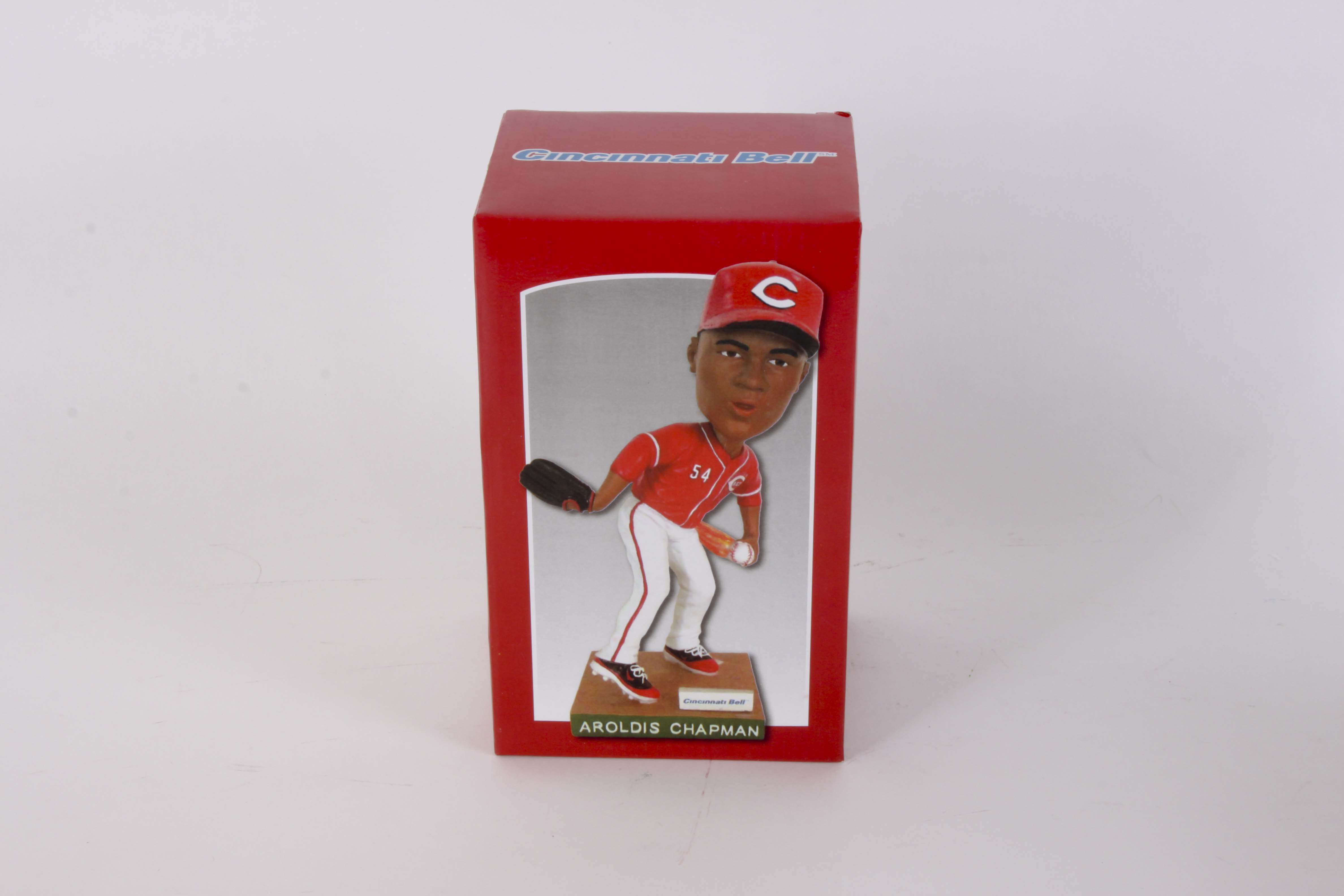 Brandon Phillips, Devin Mesoraco and Aroldis Chapman Bobbleheads