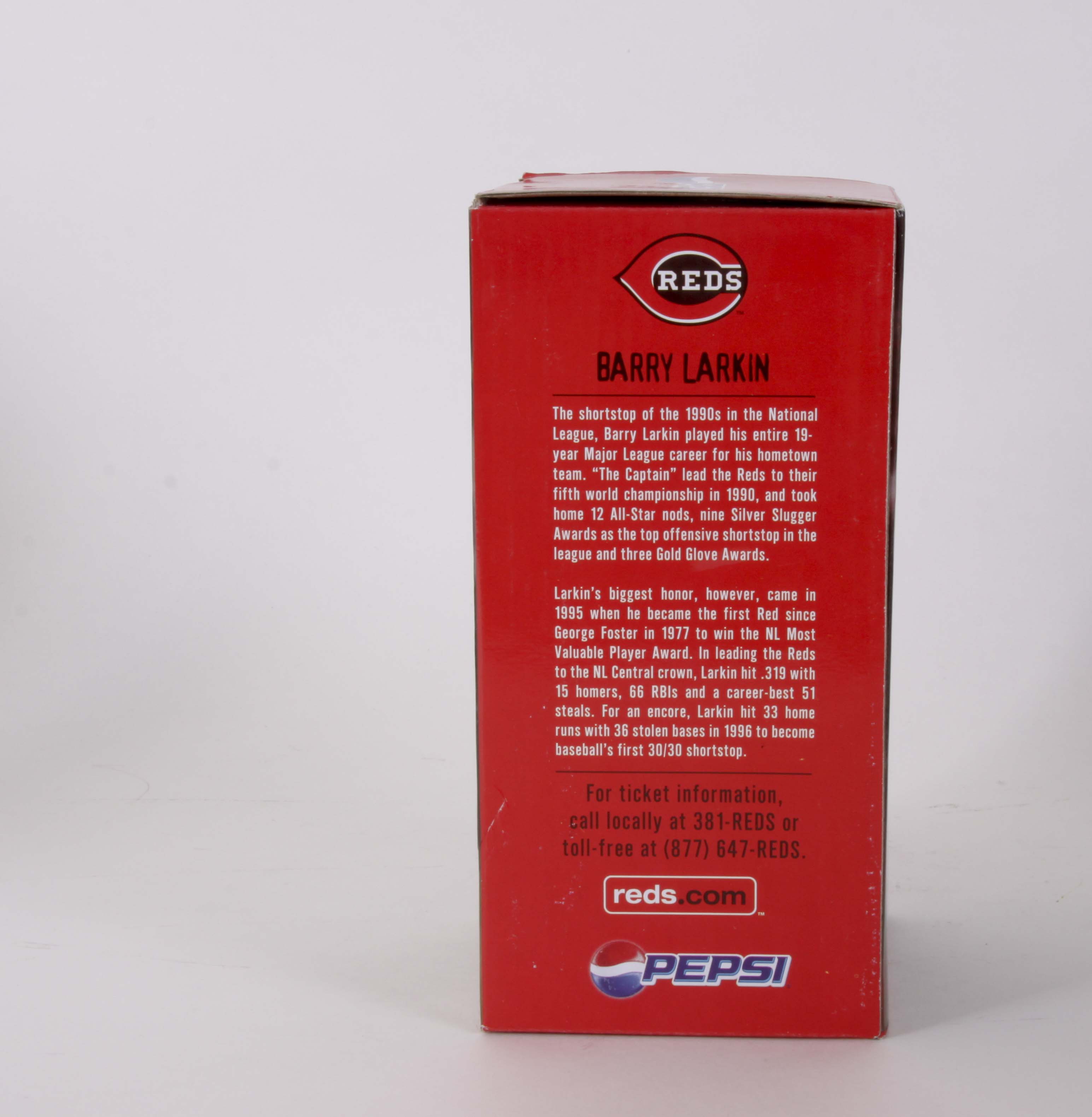 Three Barry Larkin Bobbleheads