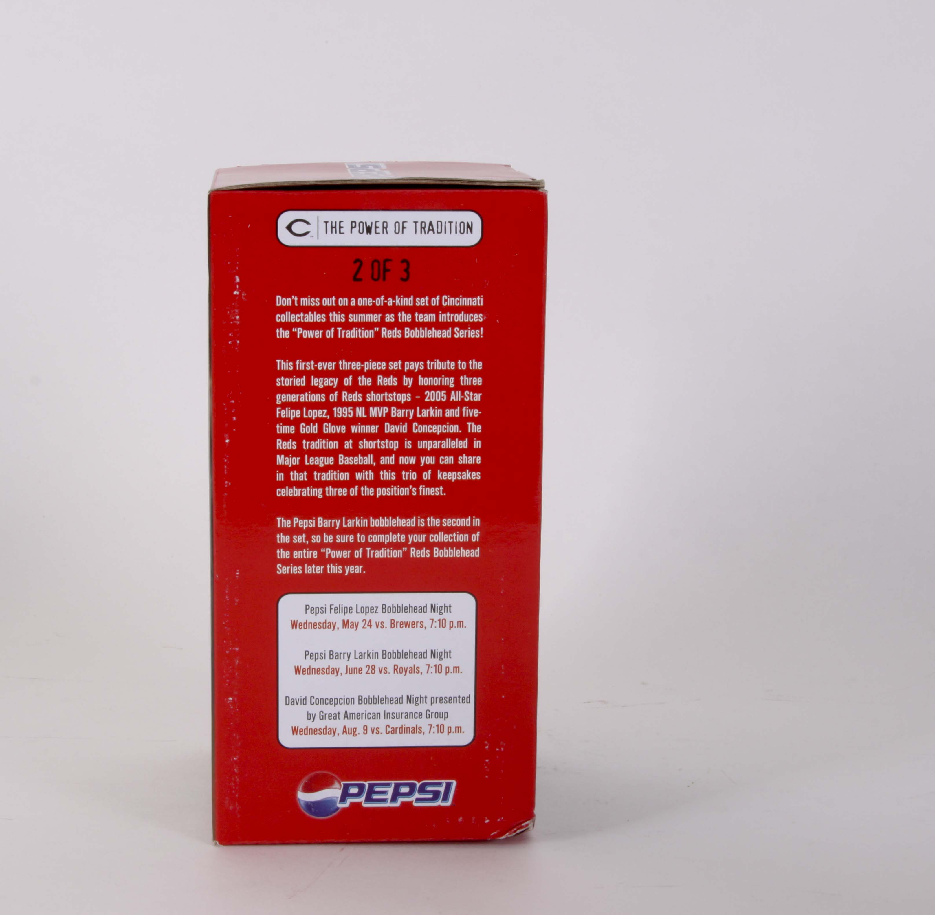 Three Barry Larkin Bobbleheads