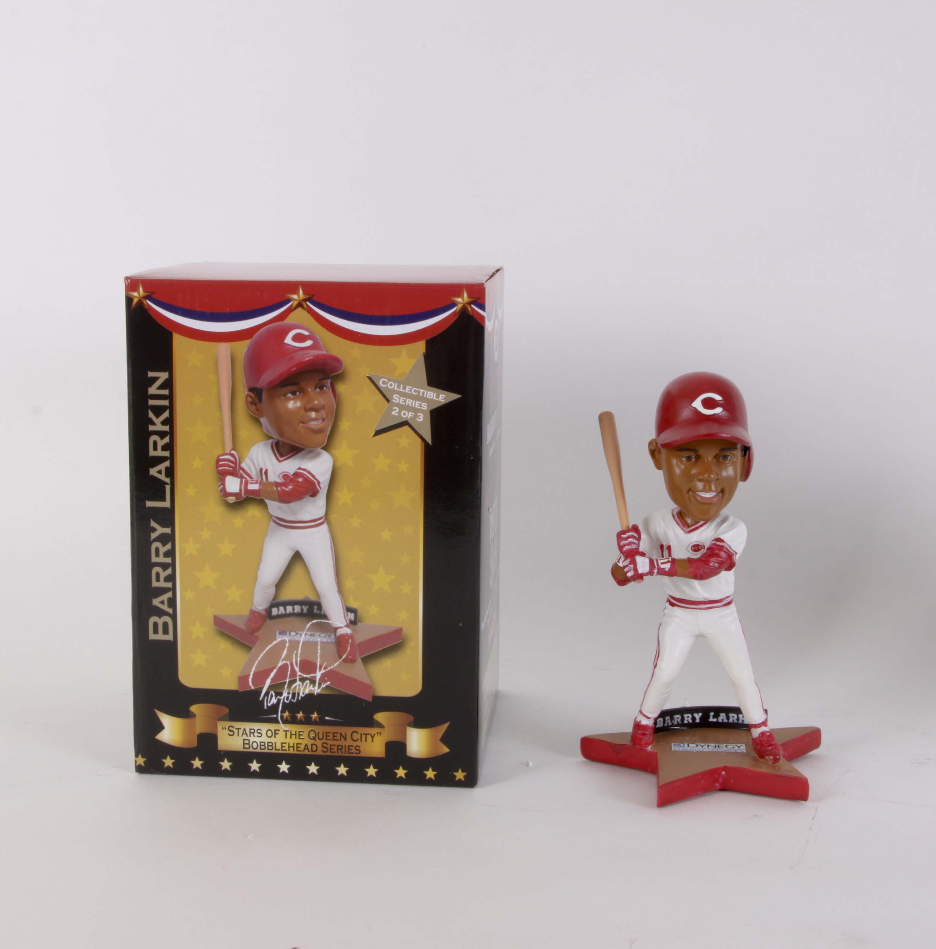 Three Barry Larkin Bobbleheads