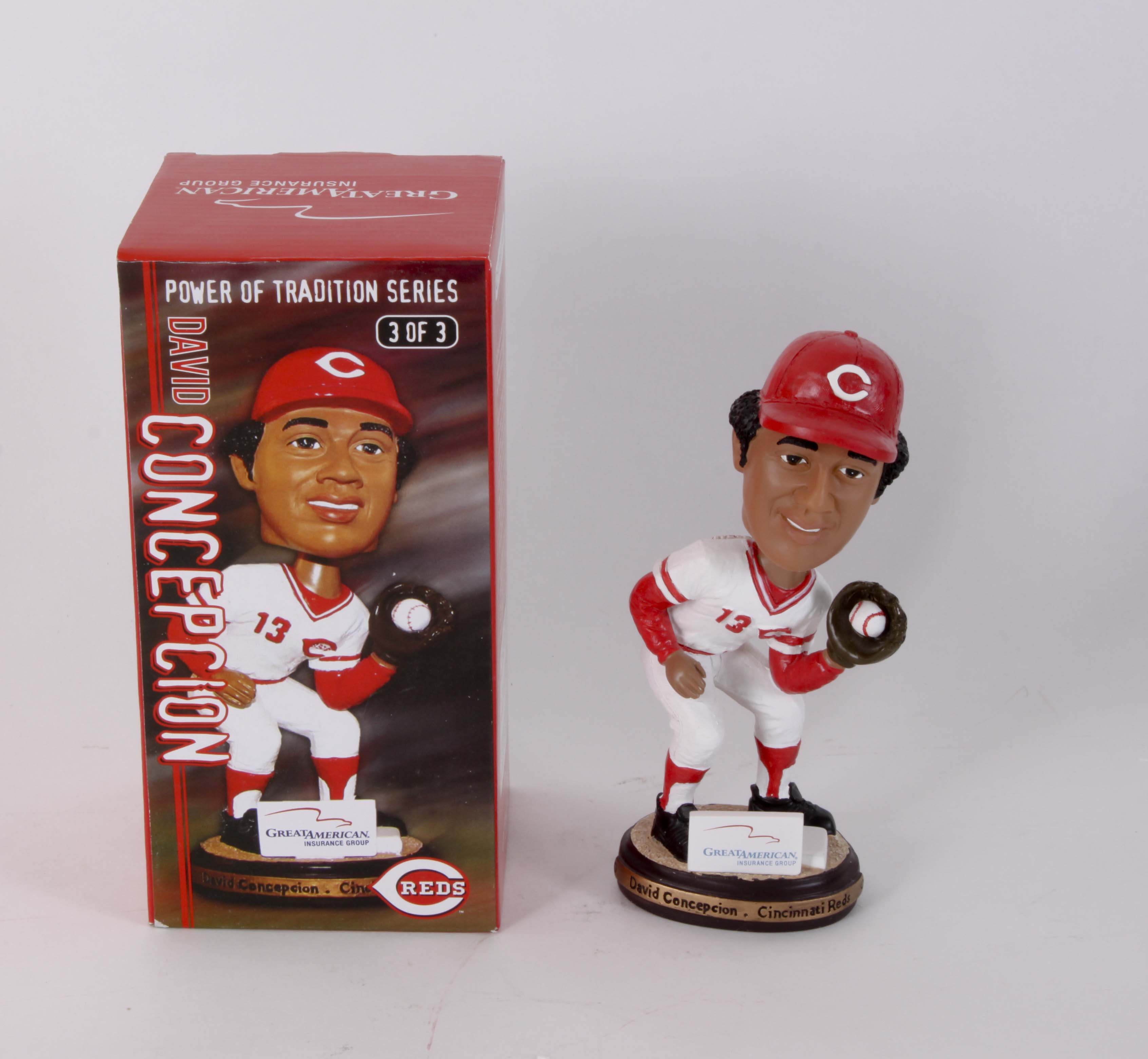 Four Assorted Cincinnati Reds Bobbleheads