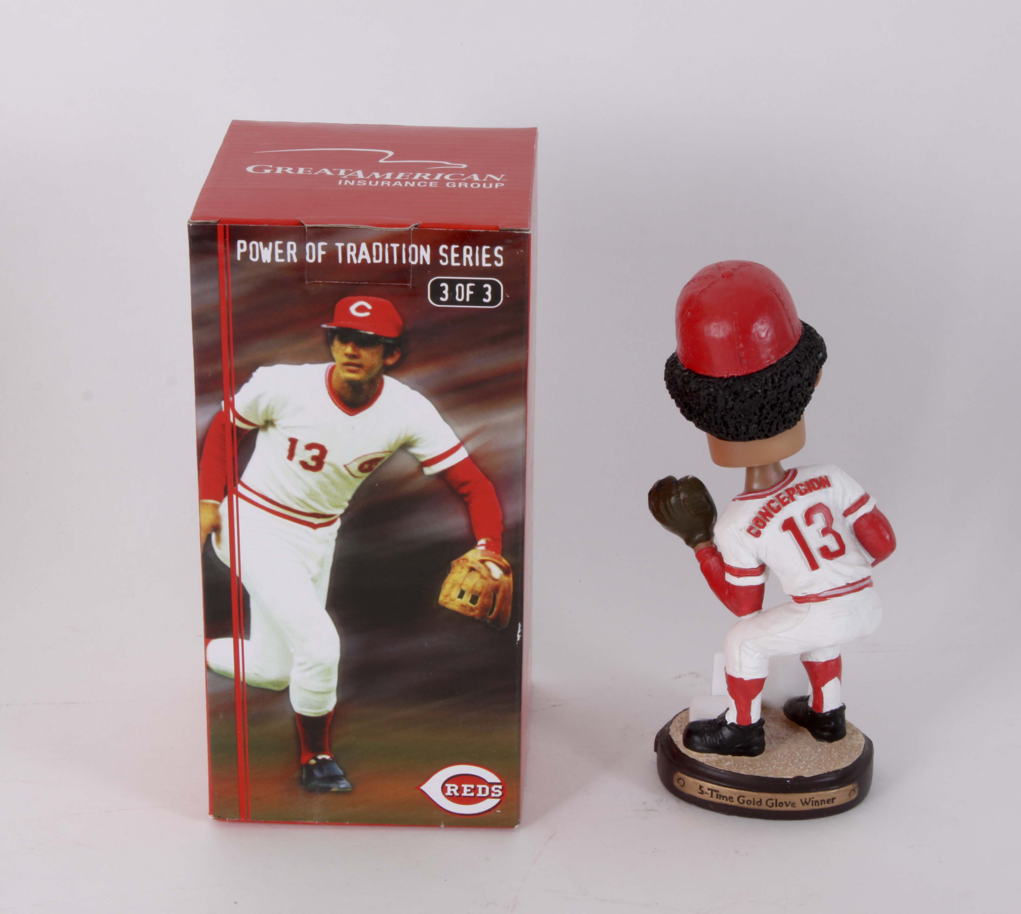 Four Assorted Cincinnati Reds Bobbleheads