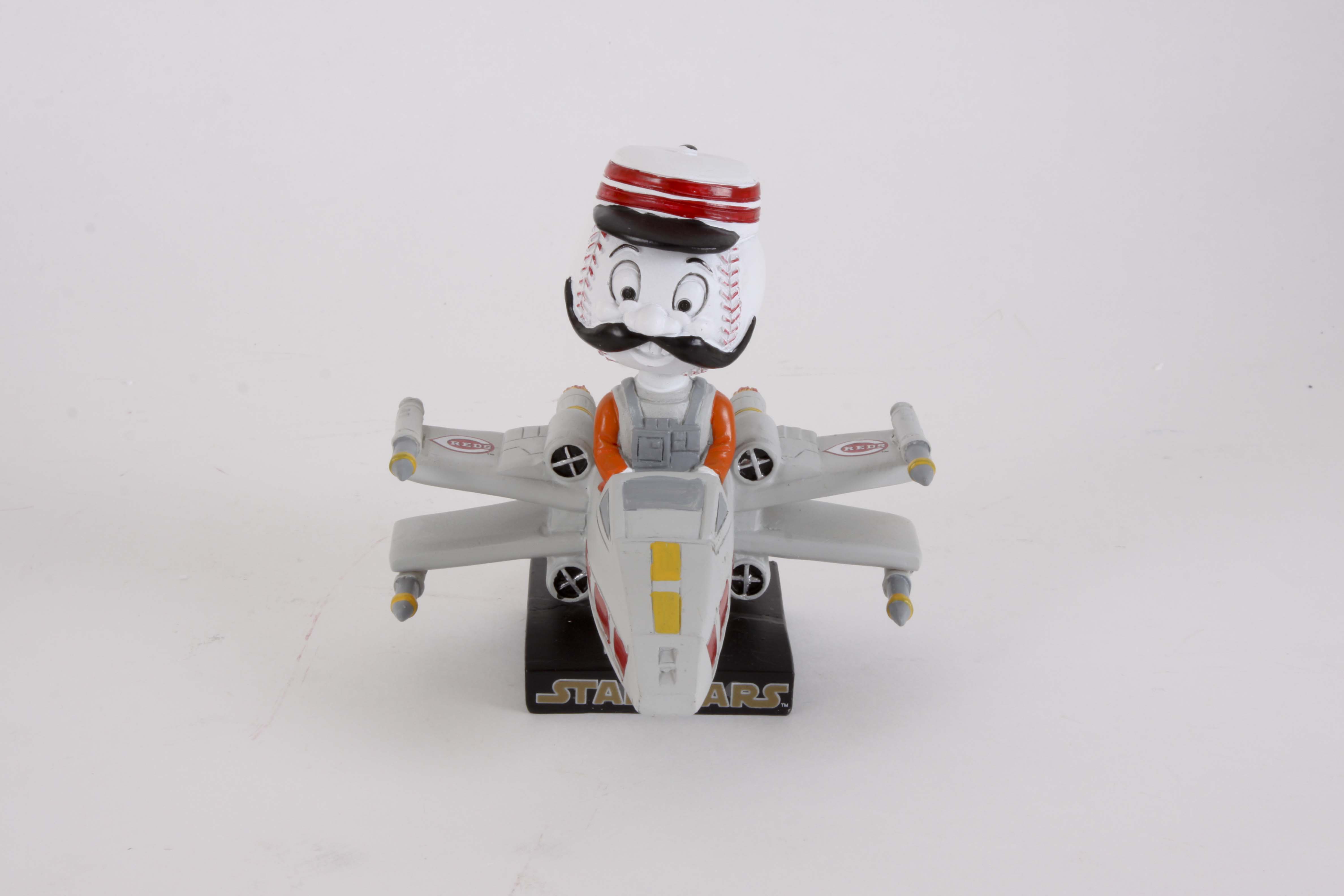 Pair of Cincinnati Reds Mr. Redlegs X-Wing Fighters