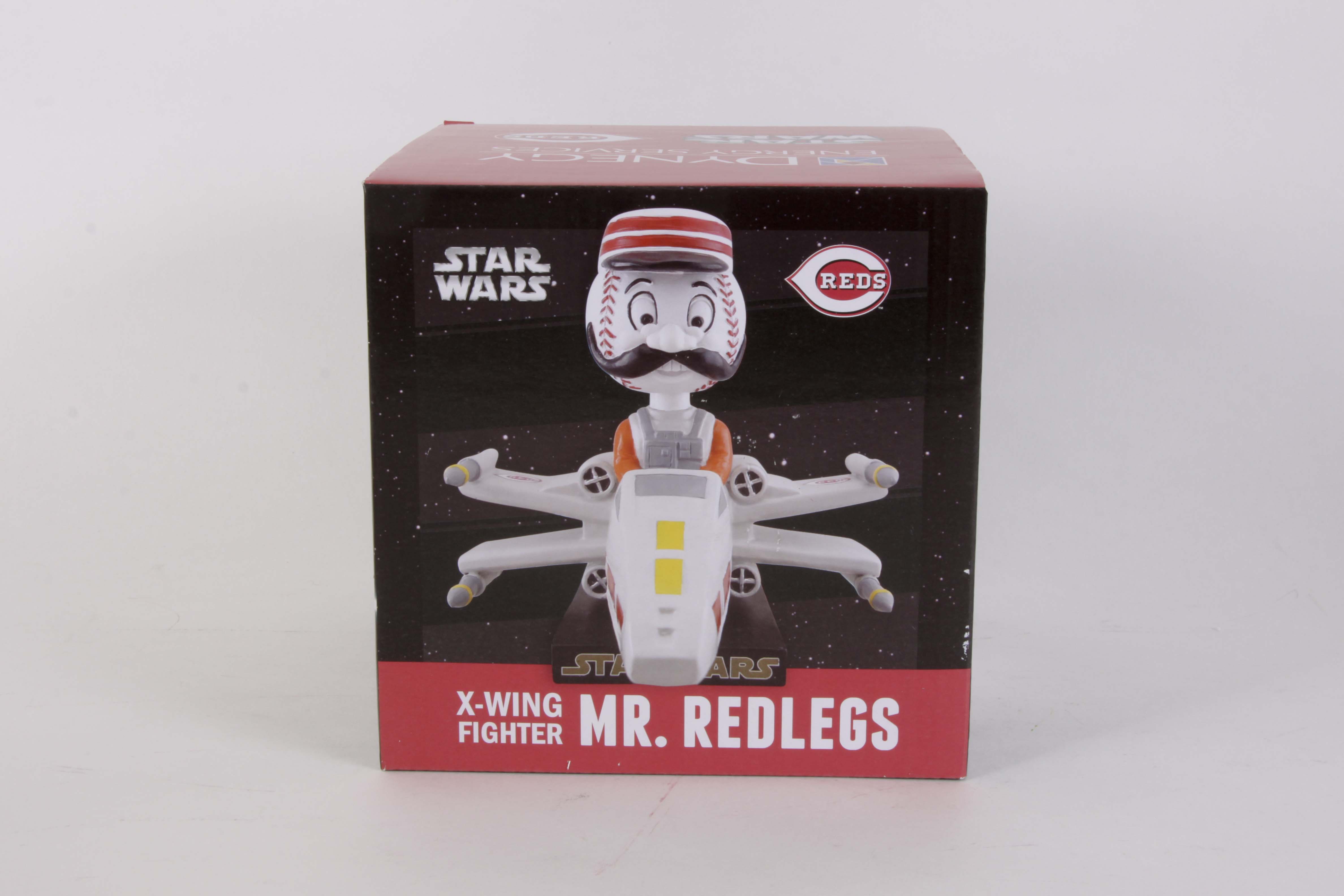 Pair of Cincinnati Reds Mr. Redlegs X-Wing Fighters