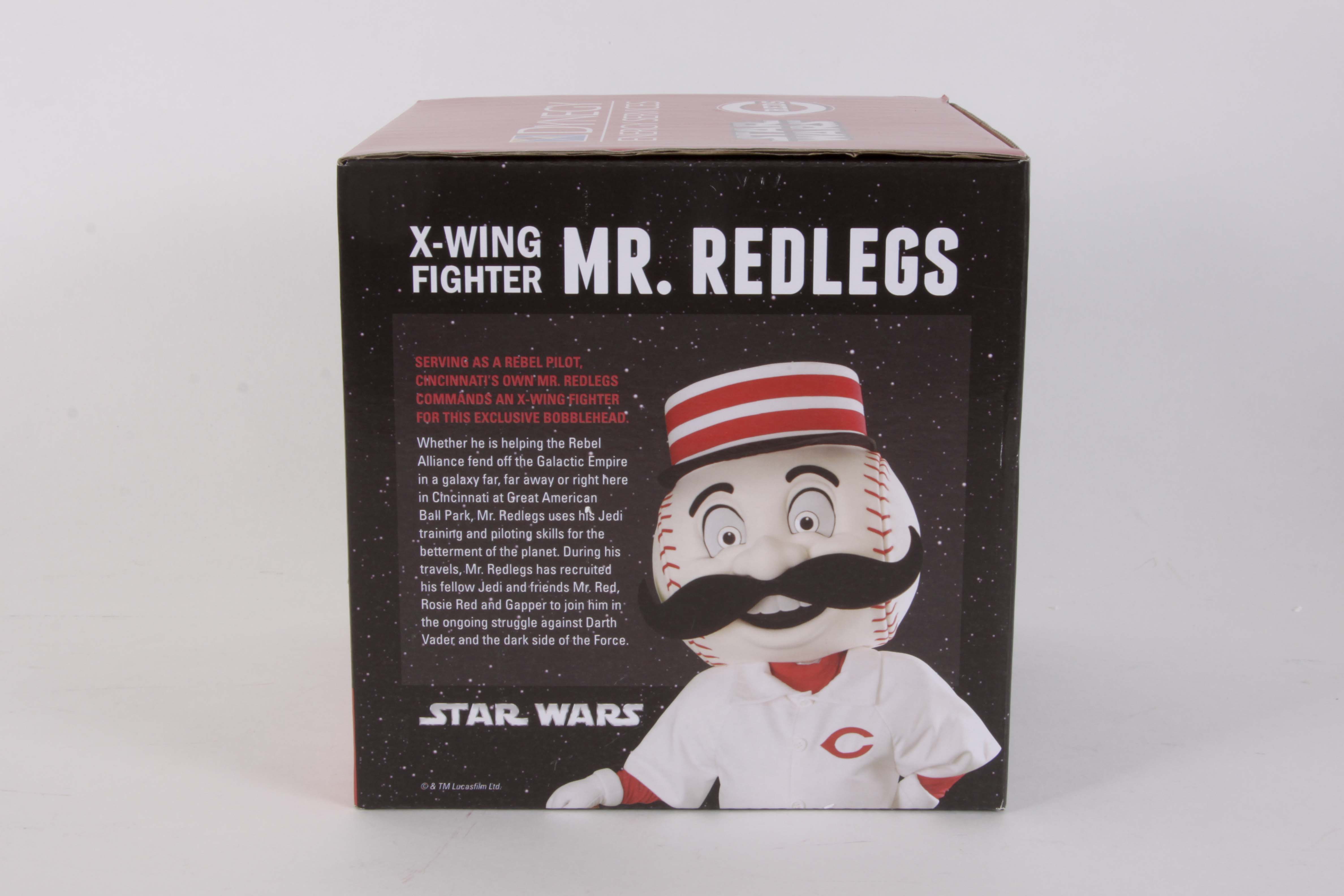 Pair of Cincinnati Reds Mr. Redlegs X-Wing Fighters
