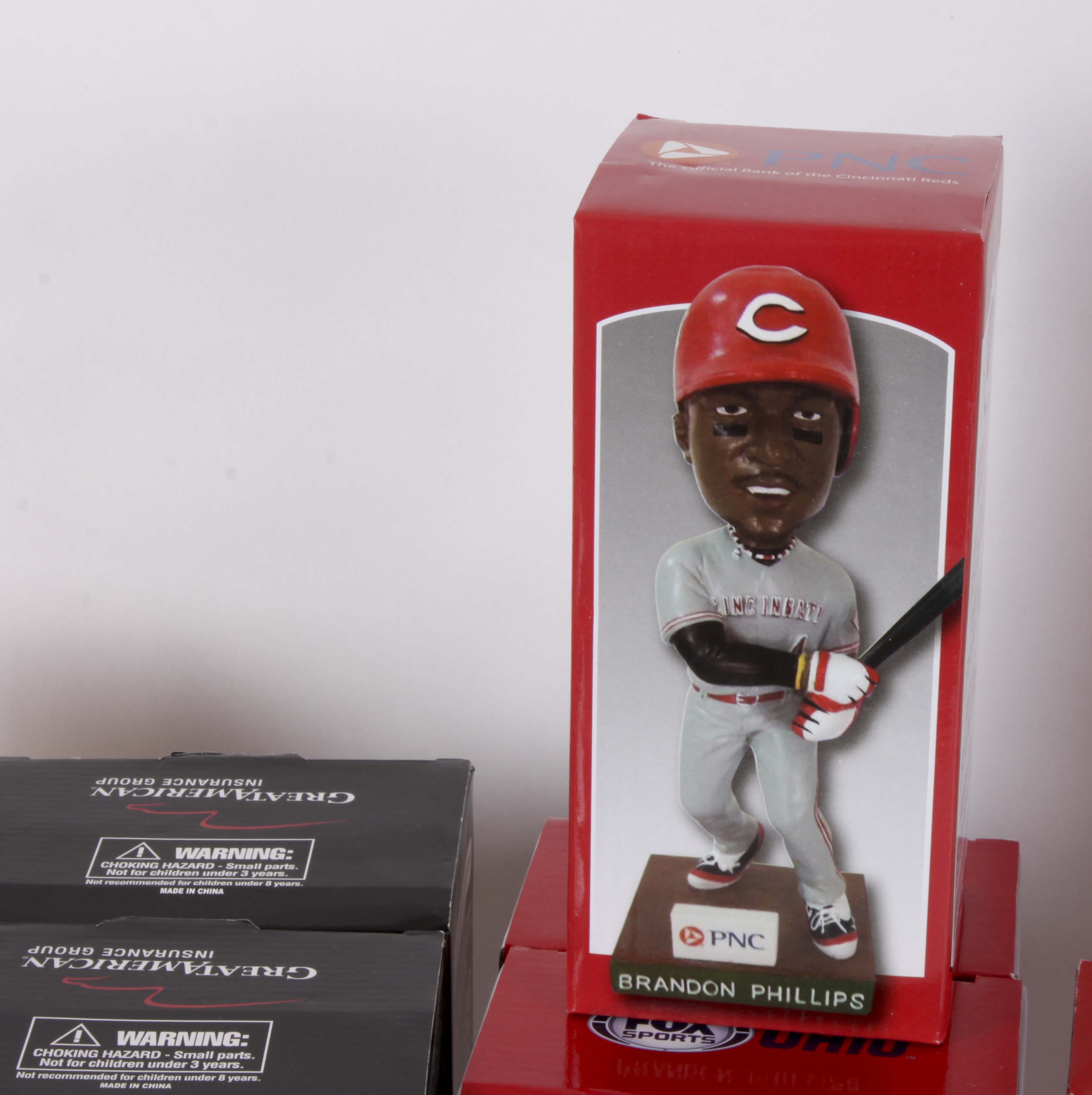 16 Assorted Cincinnati Reds Bobbleheads