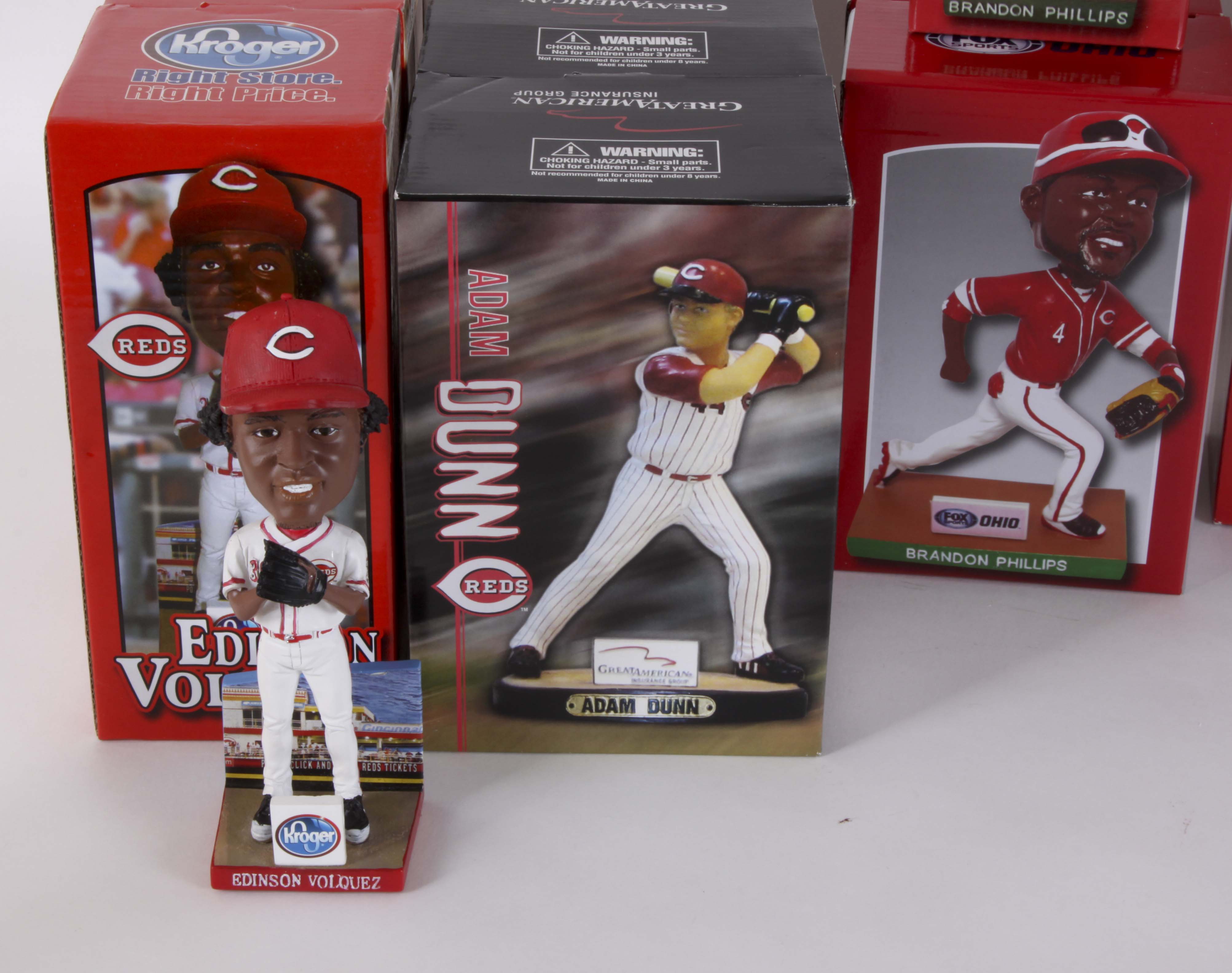 16 Assorted Cincinnati Reds Bobbleheads