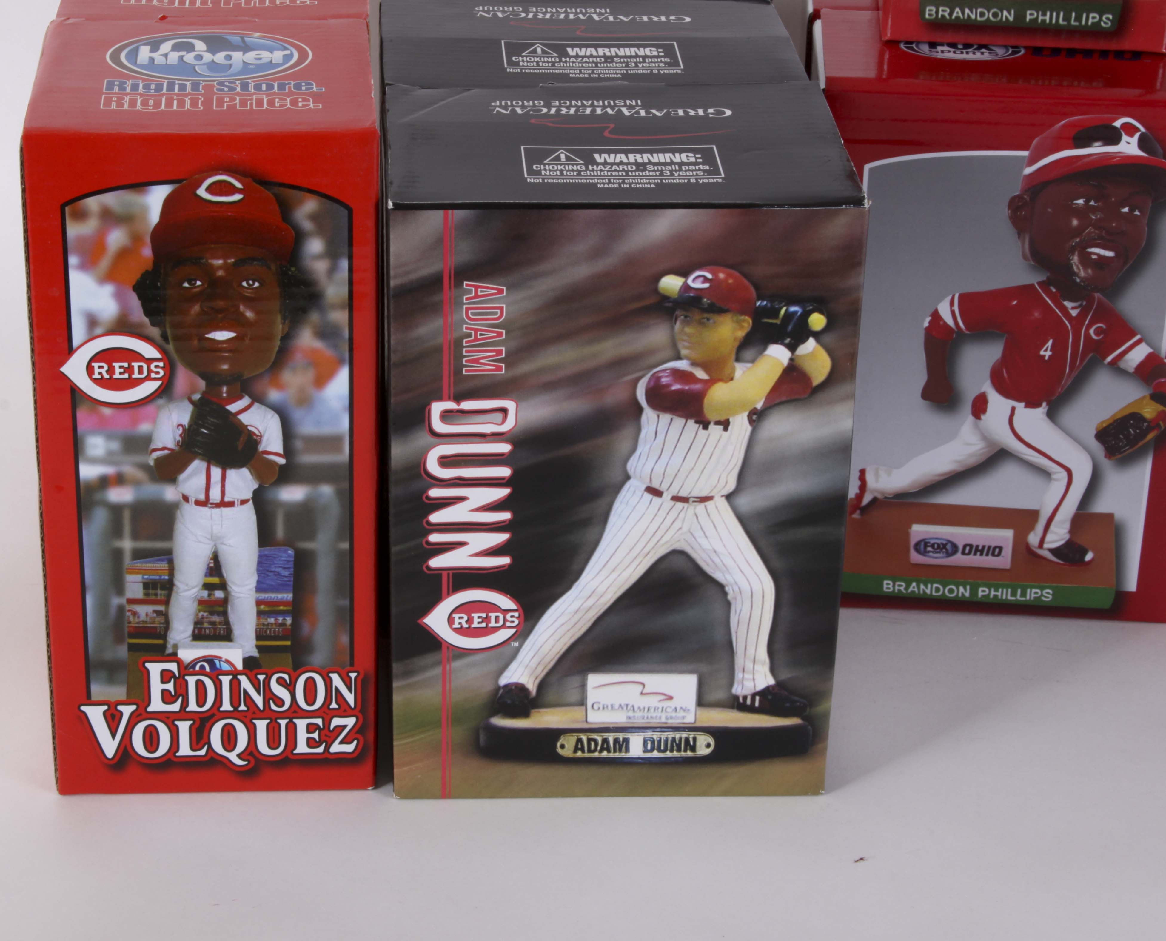 16 Assorted Cincinnati Reds Bobbleheads