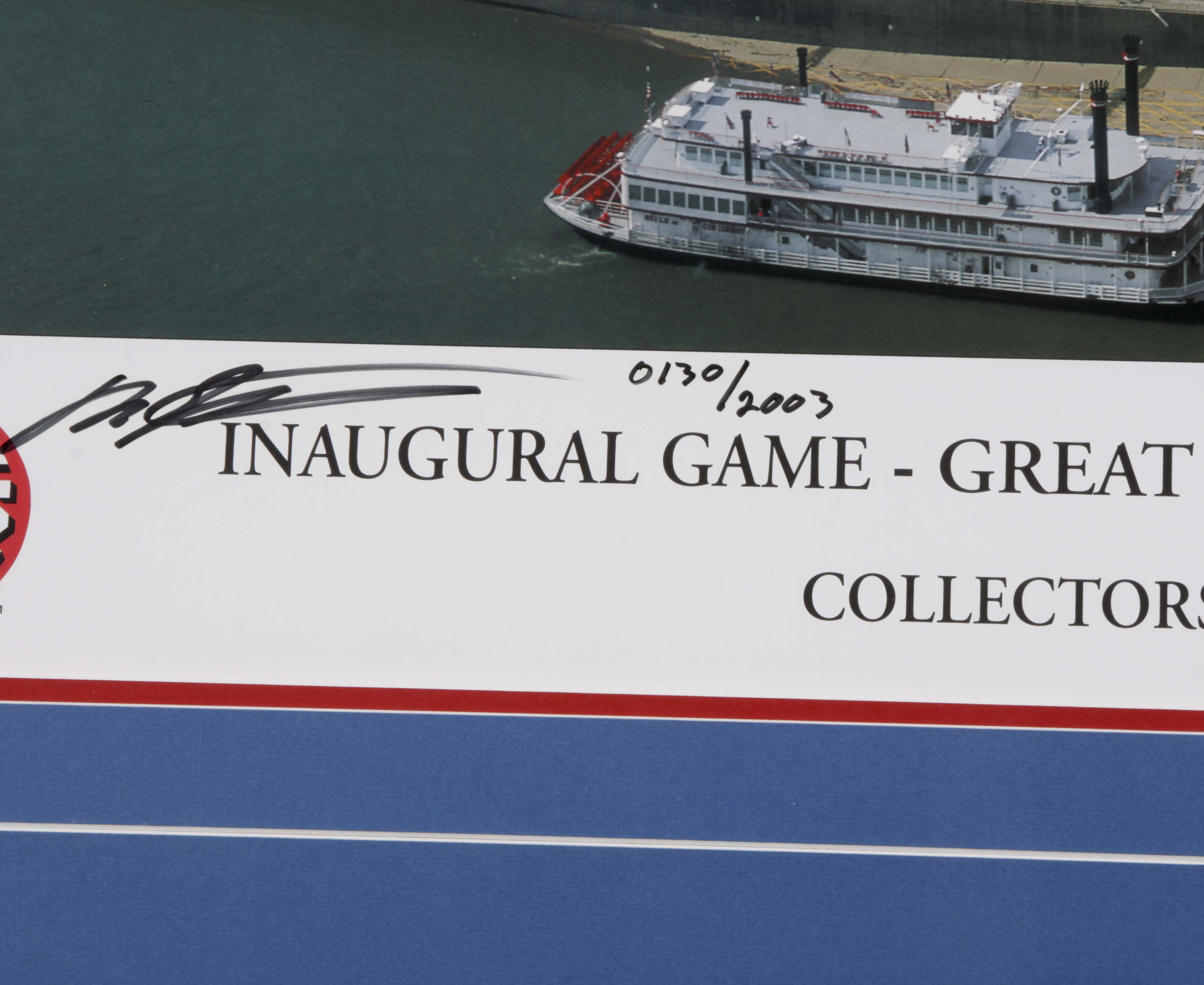 Signed, Numbered L/E Print of Cincinnati Reds Inaugural Game at GABP