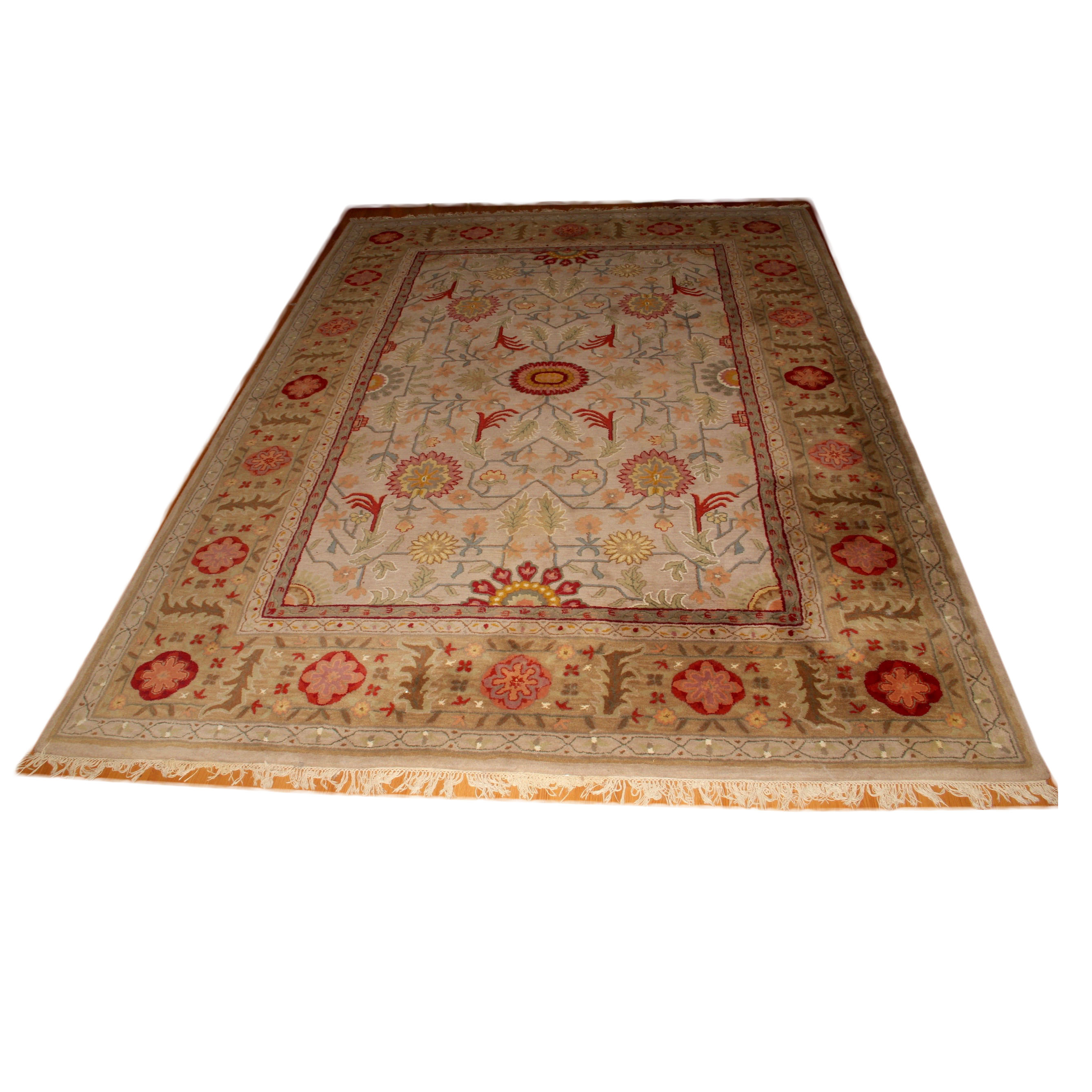 Large Tufted Floral Area Rug