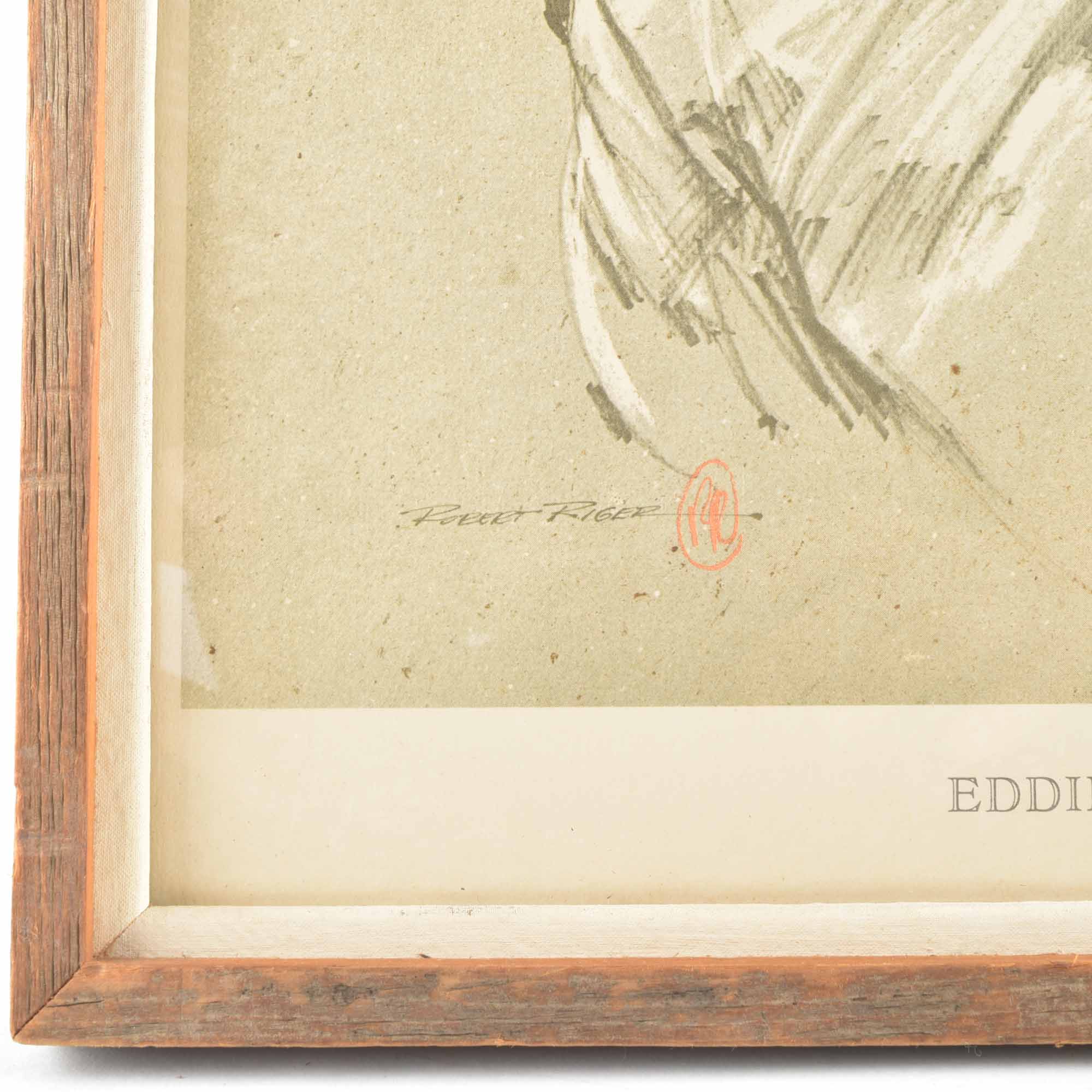Signed Print of "Eddie Arcaro" by Robert Riger
