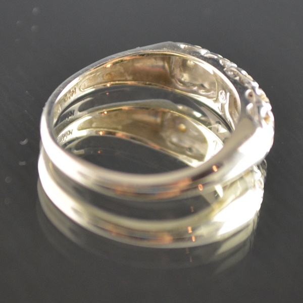 14K White Gold Diamond Ring