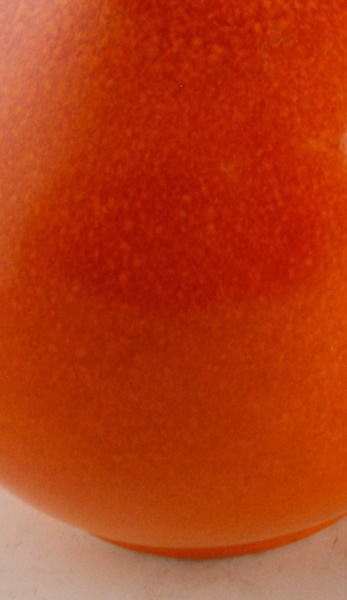 Three Royal Haeger Orange Pottery Vases