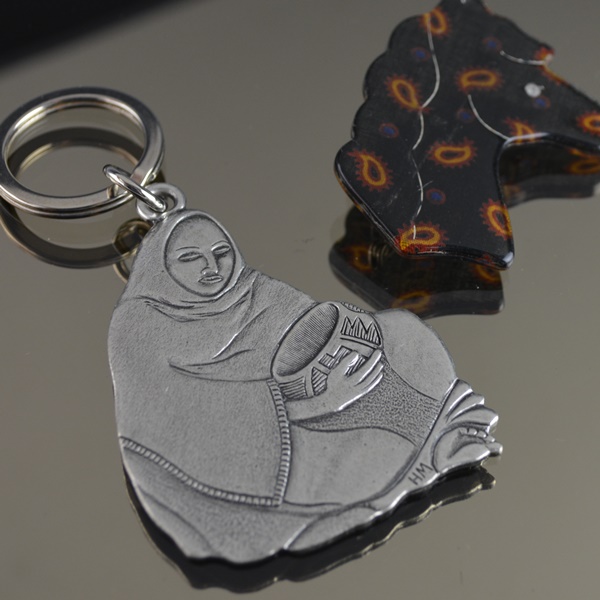 Costume Brooches, Key Chain and Dangle Earrings