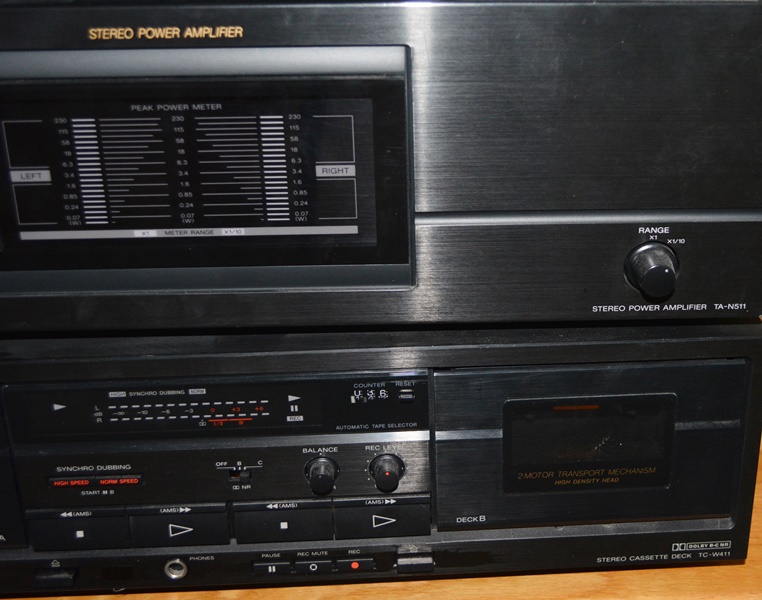 Sony CD Changer, Receiver, Amplifier, Cassette Deck and Speakers