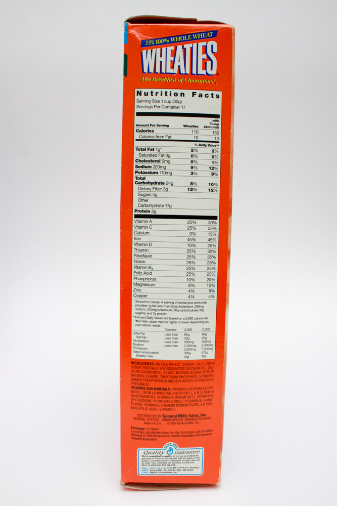 Collectible Baseball Cereal Boxes