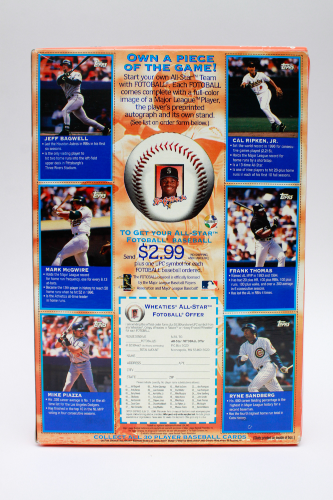 Collectible Baseball Cereal Boxes