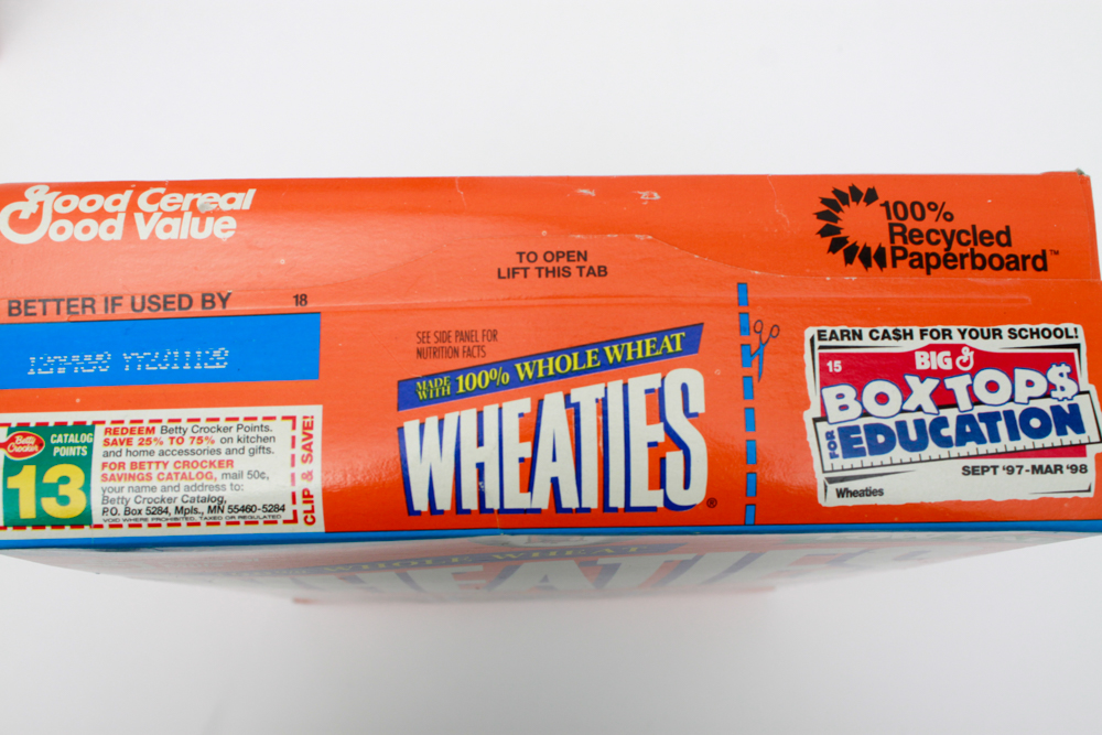 Collectible Baseball Cereal Boxes