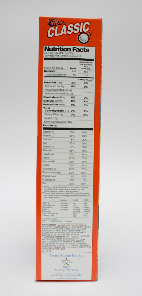 Collectible Baseball Cereal Boxes